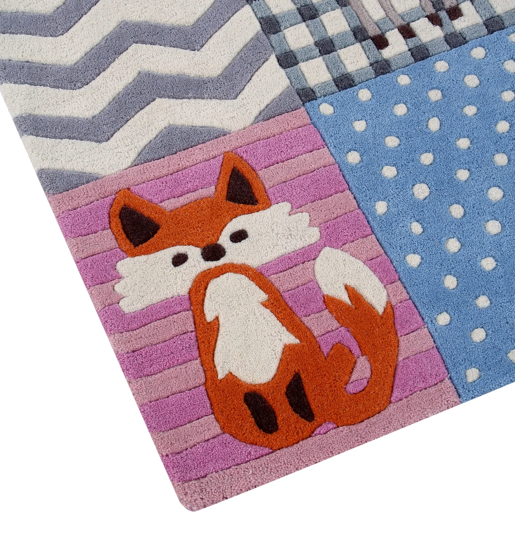 Ana & Noush Rugs, Owl Rug, Fox Rug, Kids Room, Girls Room, Boys Room, Nursery, Soft, Hypoallergenic, Playful, Luxury, Designer, Modern, Handmade, Wool Rug