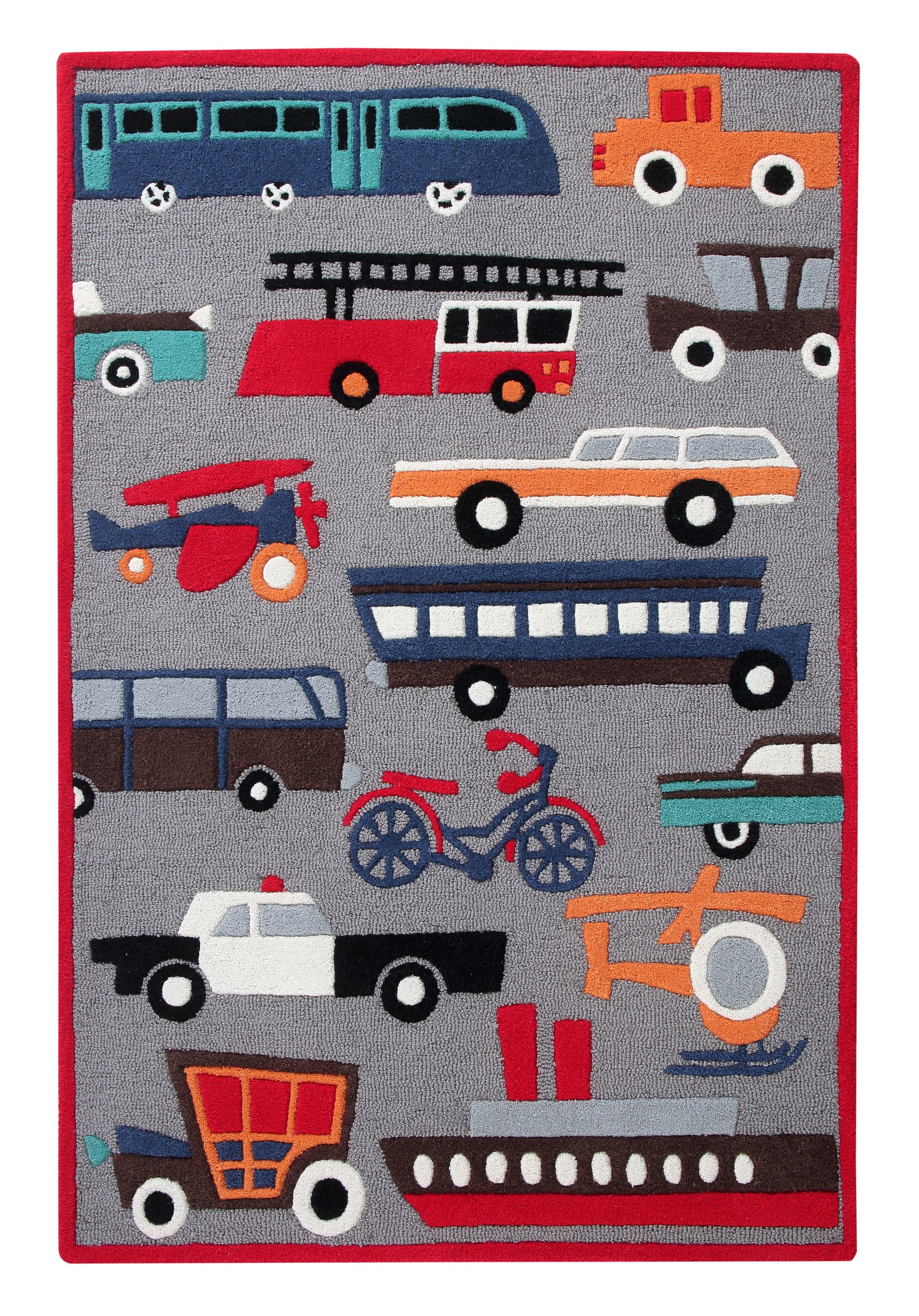 Ana & Noush Rugs, Colourful Rug, Car Rug, Bus Rug, Train Rug, Truck Rug, Kids Room, Girls Room, Boys Room, Nursery, Soft, Hypoallergenic, Durable, Playful, Luxury, Designer, Modern, Handmade, Wool Rug