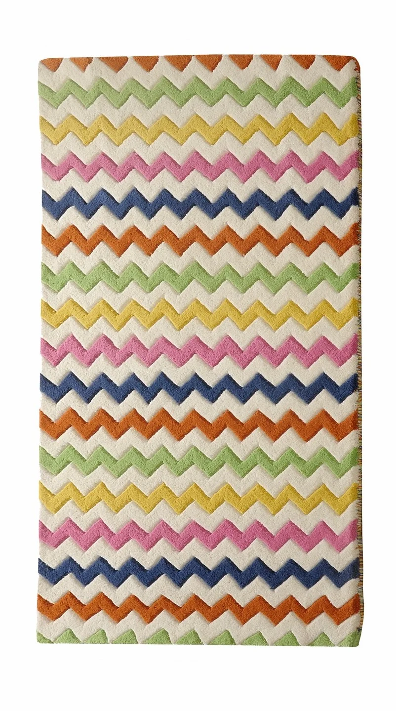 Ana & Noush Rugs, Colourful Rug, Chevron Rug, Kids Room, Girls Room, Boys Room, Nursery, Soft, Hypoallergenic, Durable, Playful, Luxury, Designer, Modern, Handmade, Wool Rug