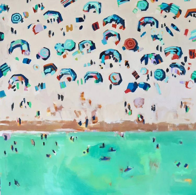 Pasty Crowds, 120 x 120 cm, acrylic on canvas