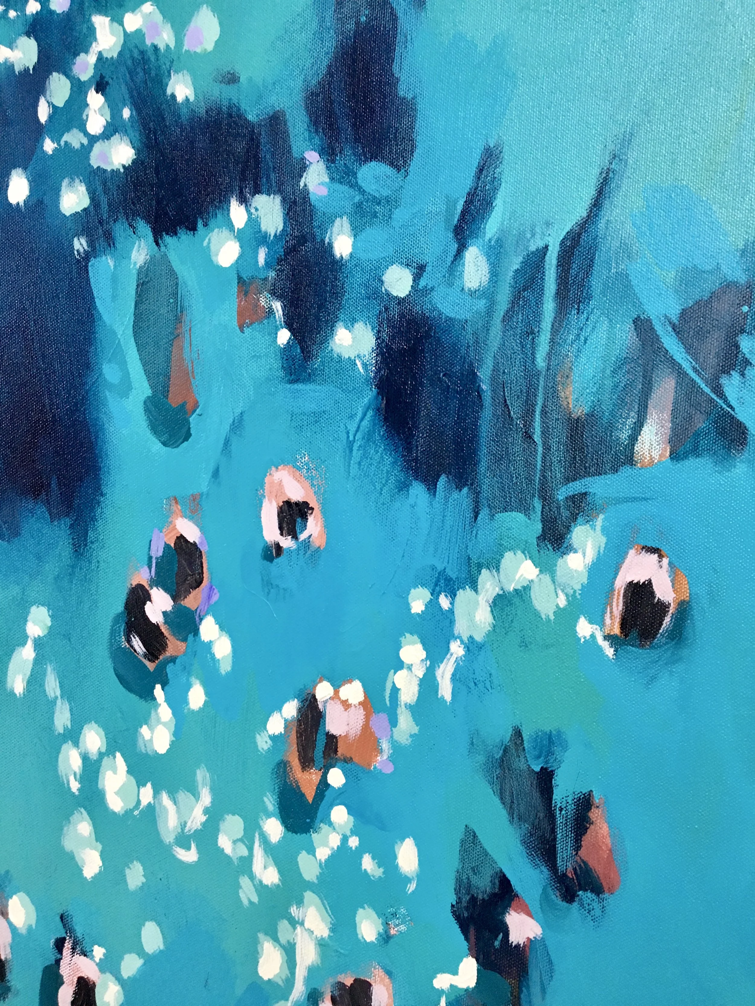 Blue Swimmers (detail)