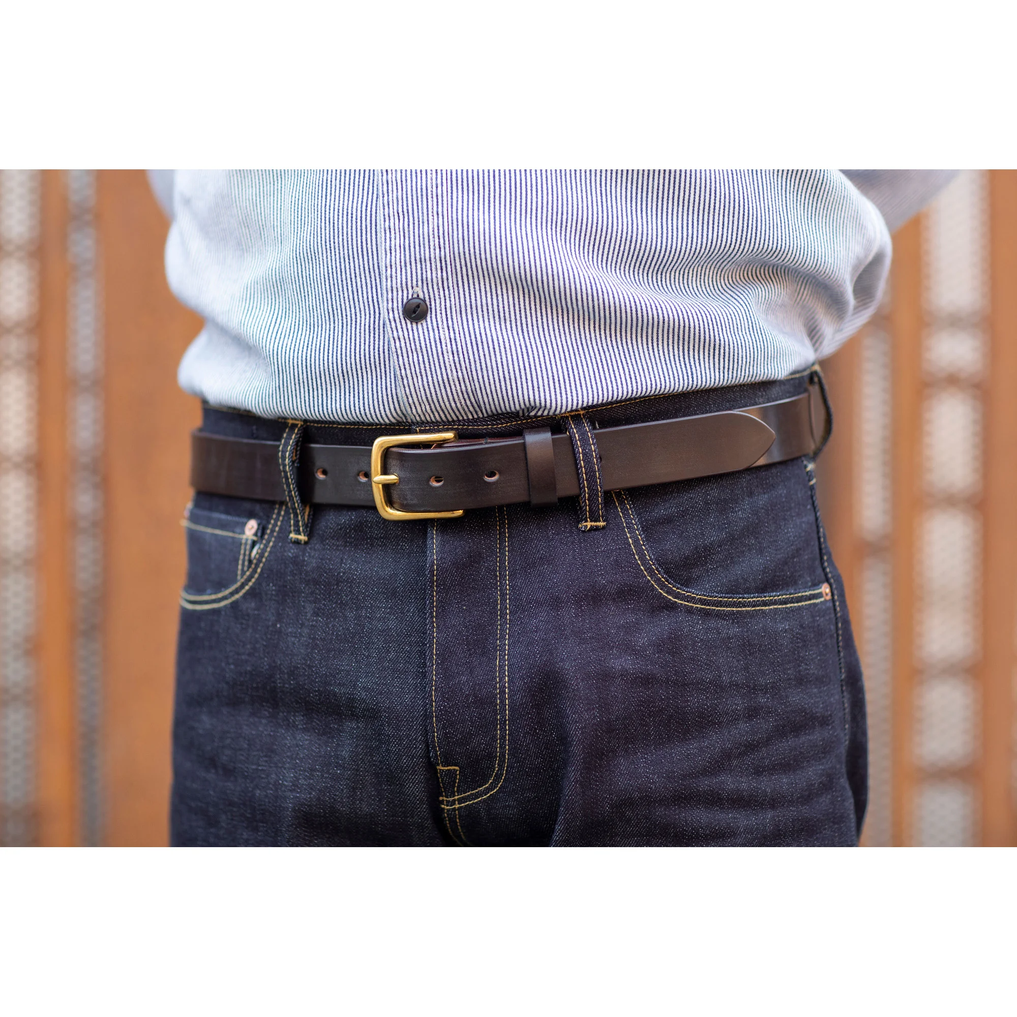 Dark Brown Bridle Leather Belt