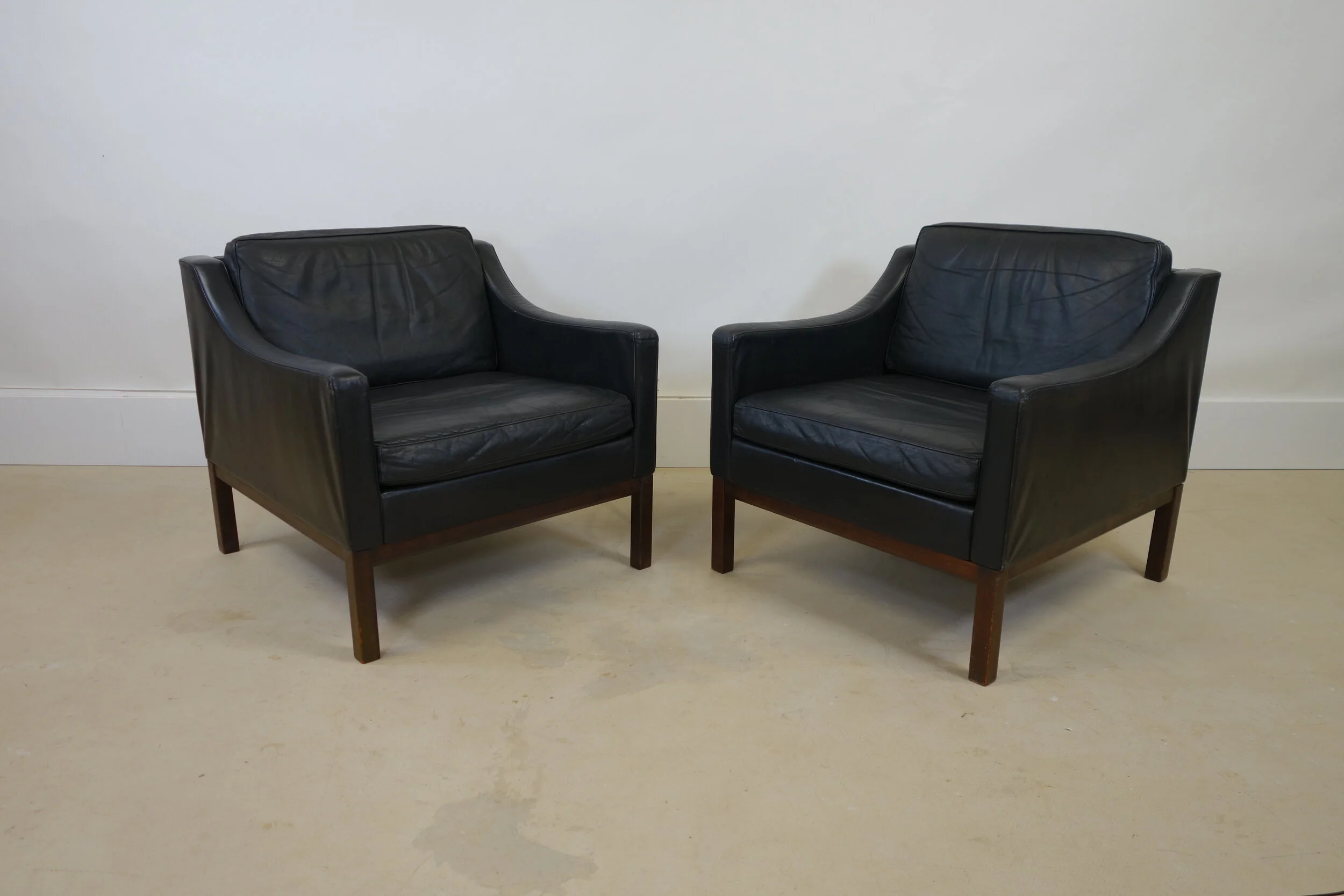 danish leather armchair