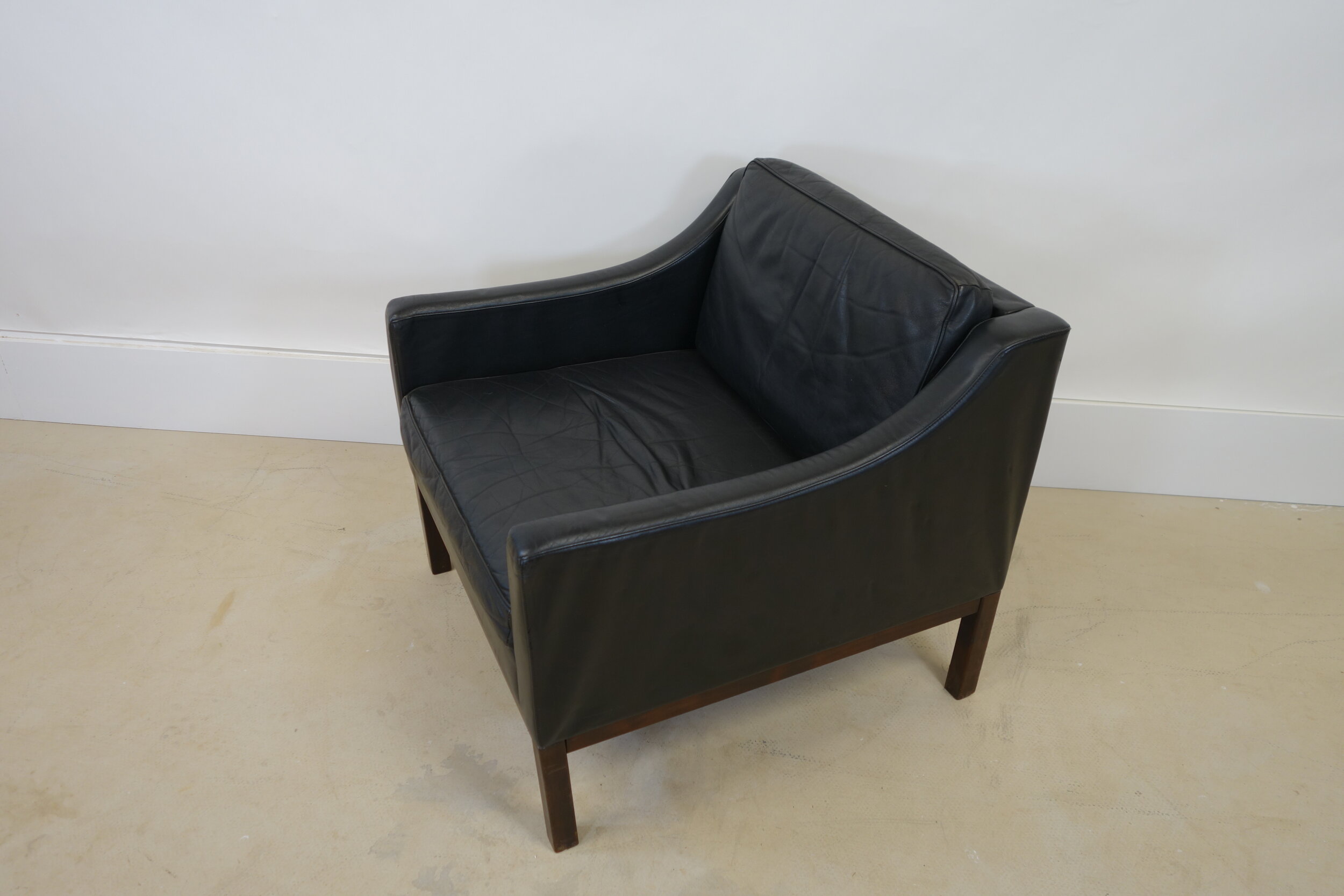 danish leather armchair