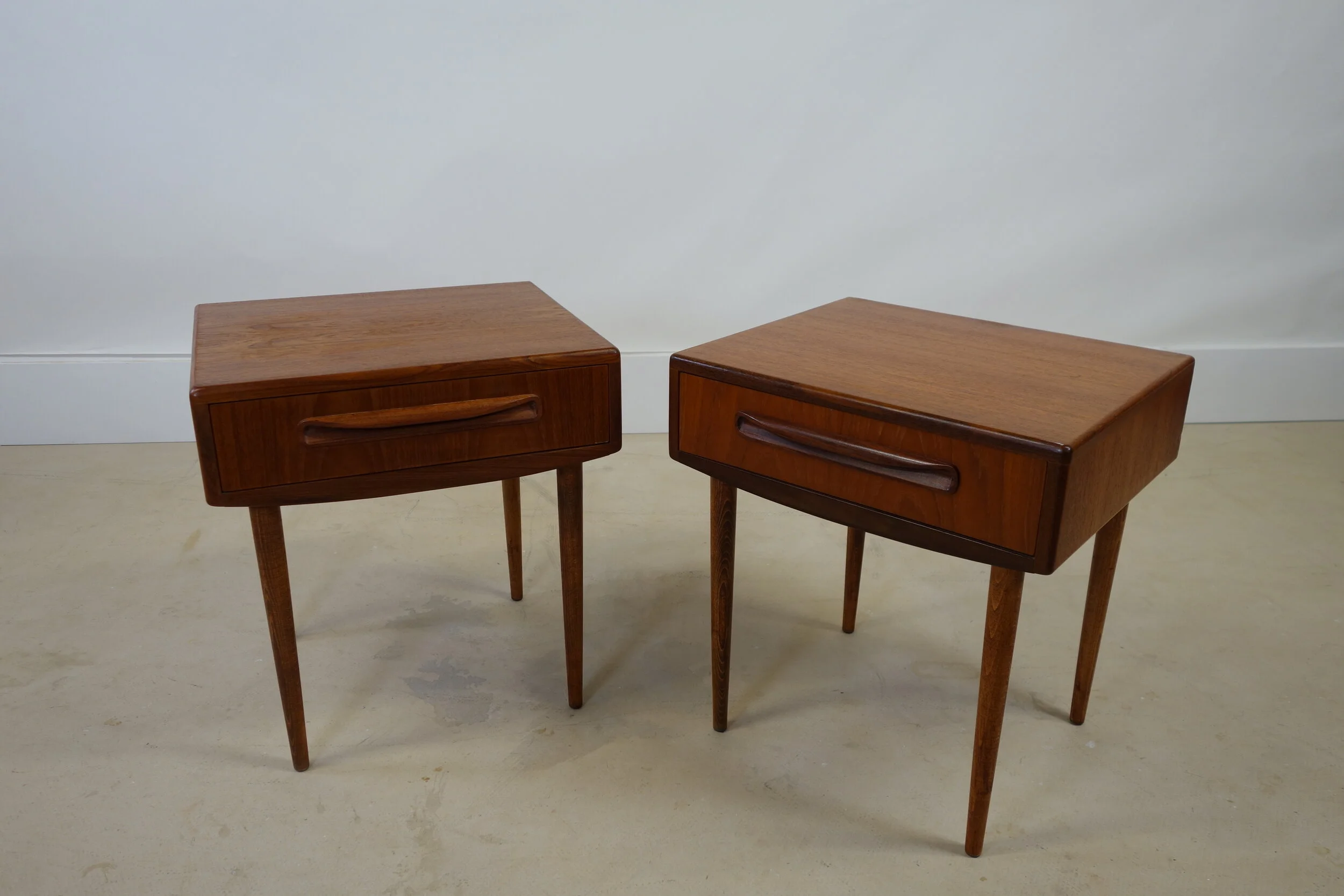 G plan teak bedside table