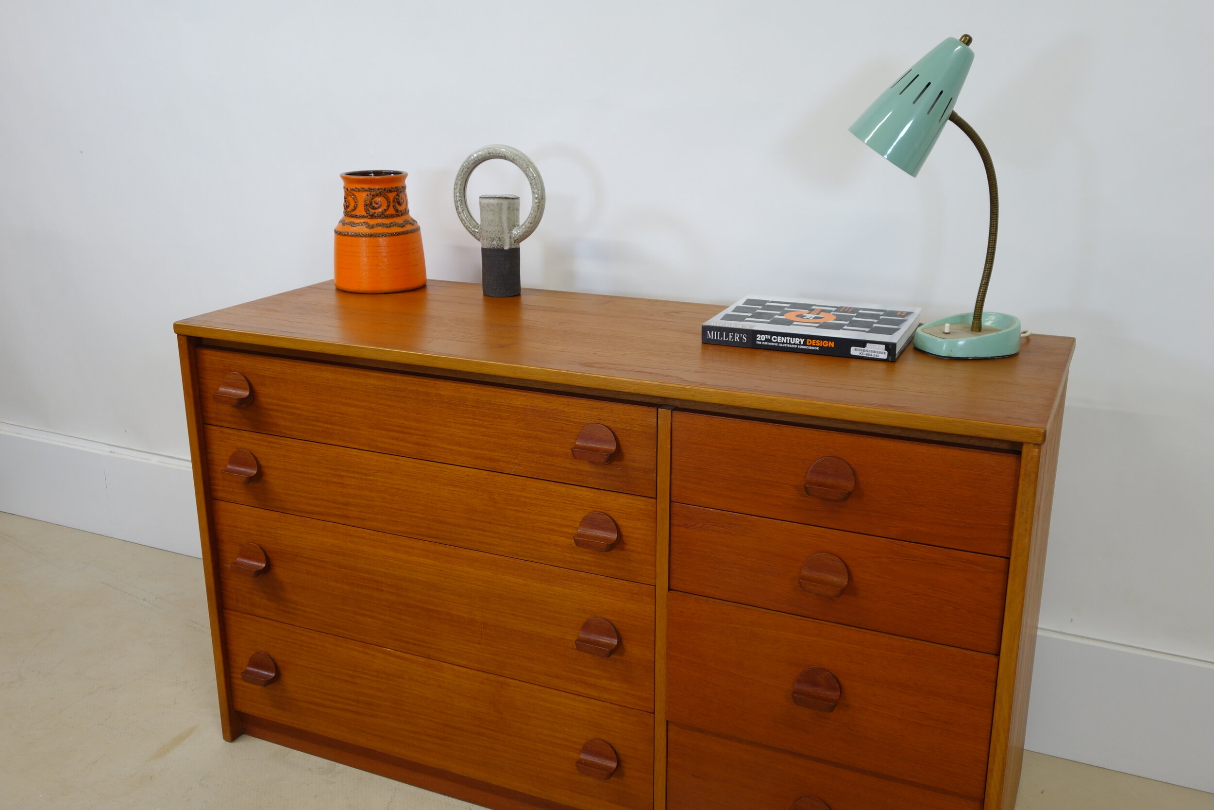 mid century drawers teak