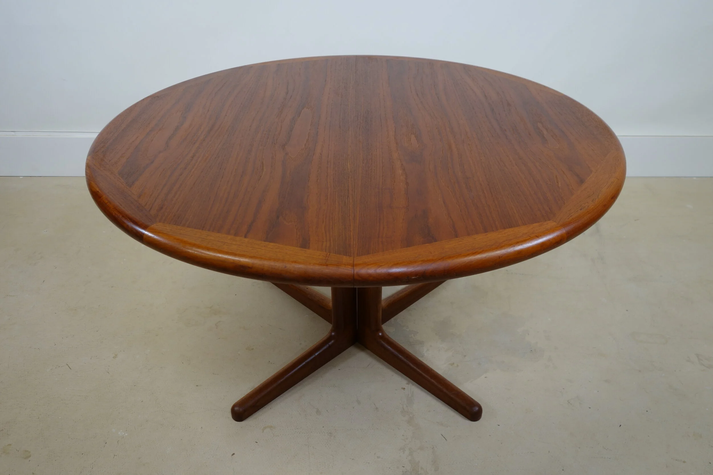 Laurits M Larsen Danish Extendable Mid Century Dining Table, OOW