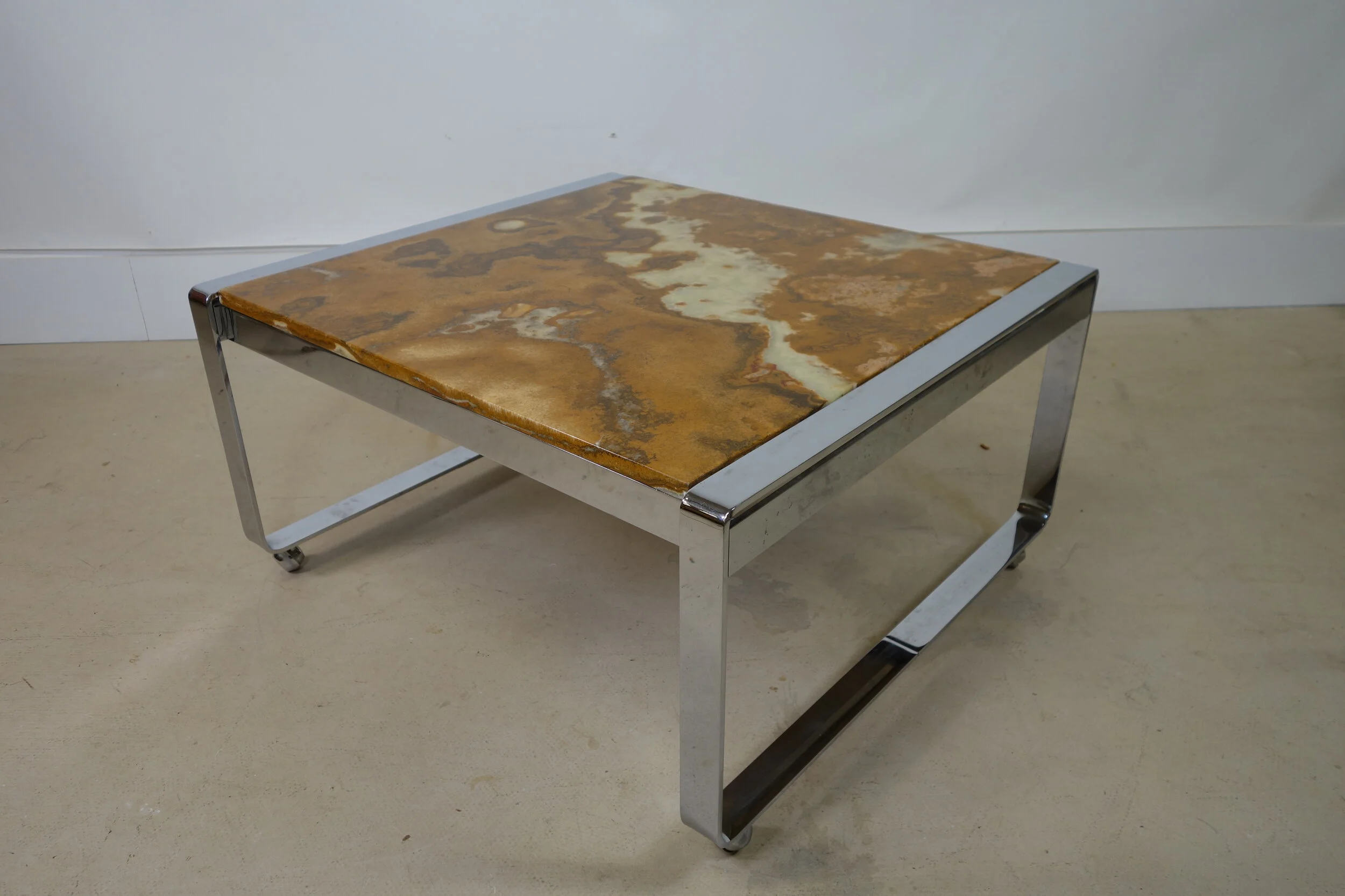 mid century marble coffee table
