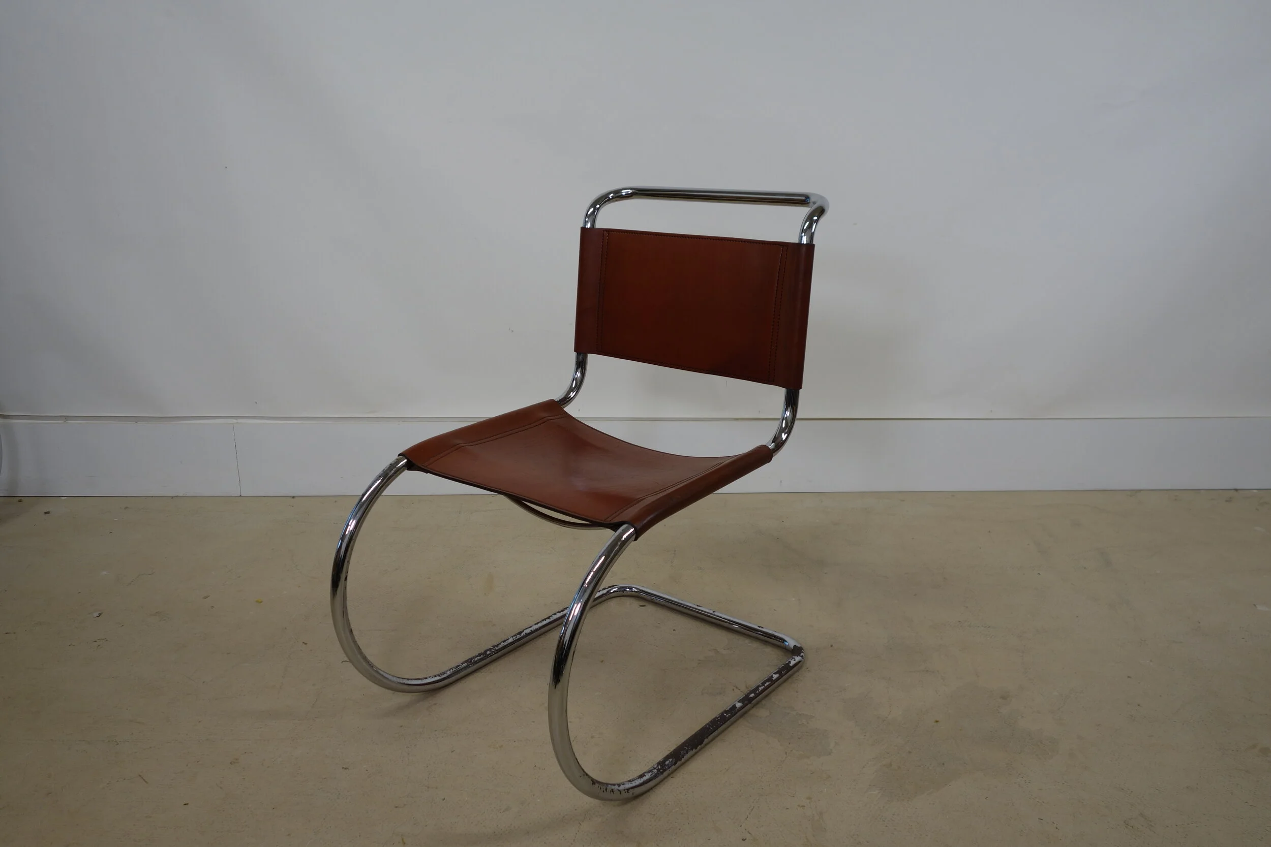 'Thonet' MR10 Chairs By Ludwig Mies van der Rohe, 1970s. old old woods oow.