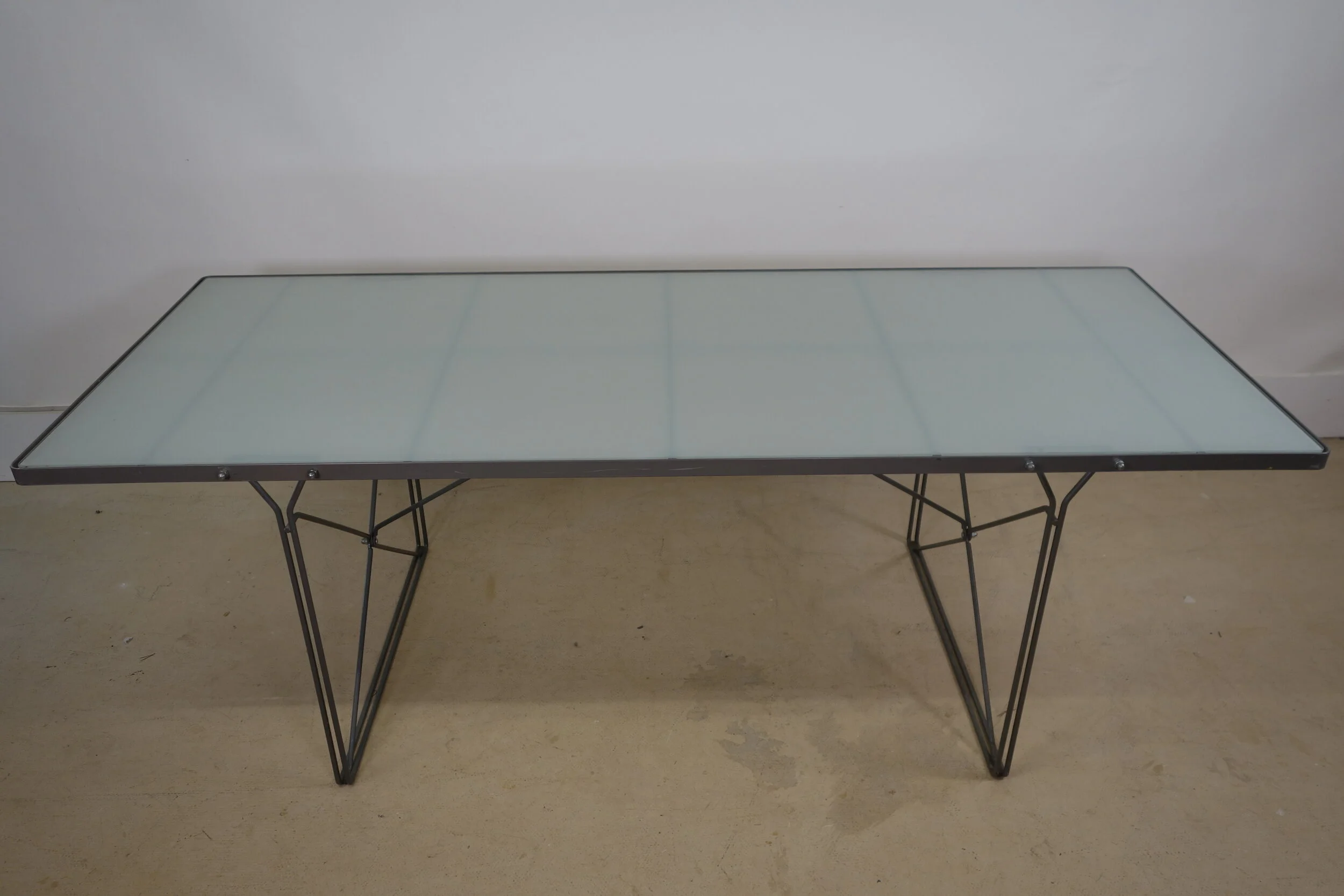 Niels Gammelgaard ‘Moment’ Glass Dining Table. old old woods, oow