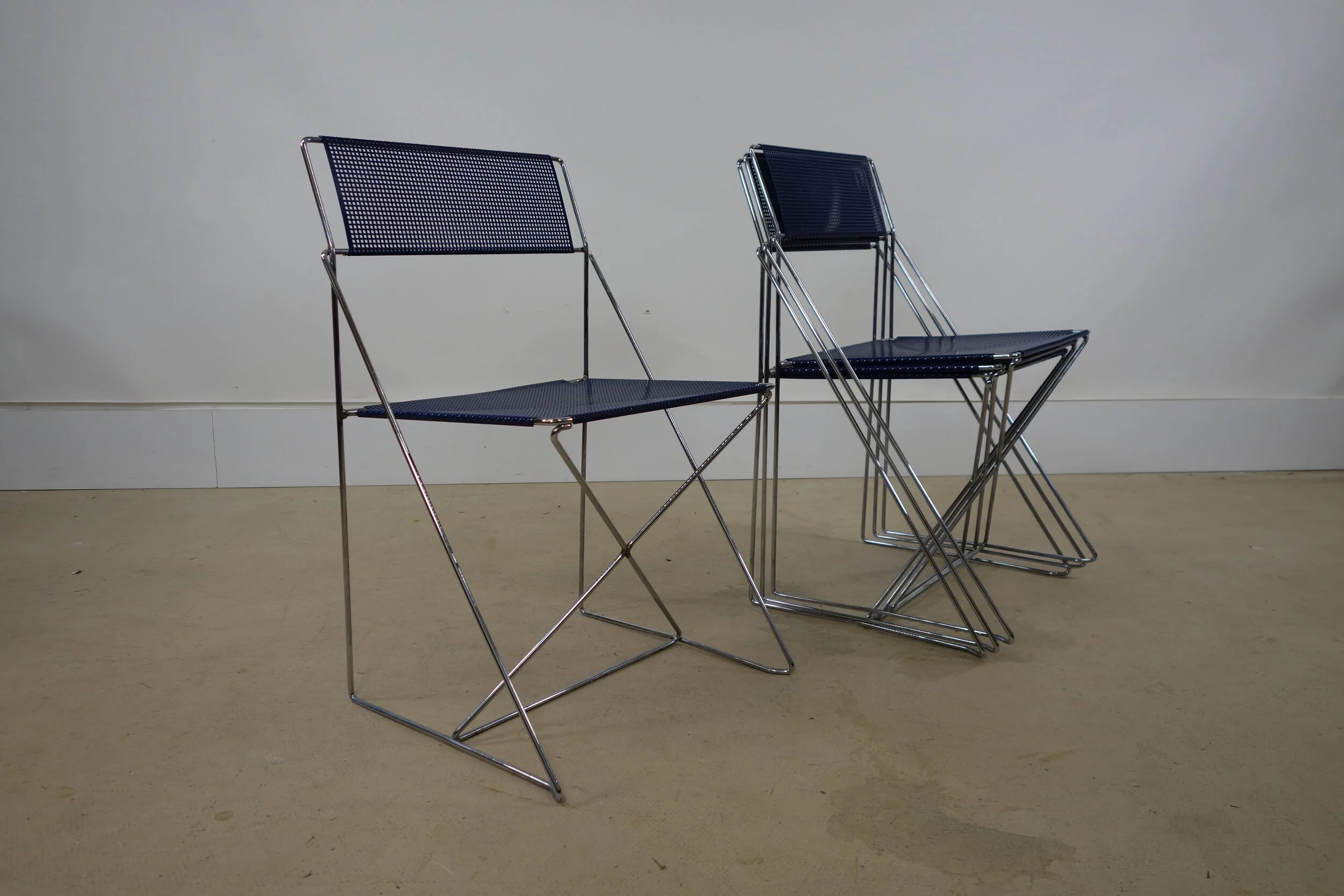 X-Line Chairs by Niels Jørgen Haugesen. oow old old woods.