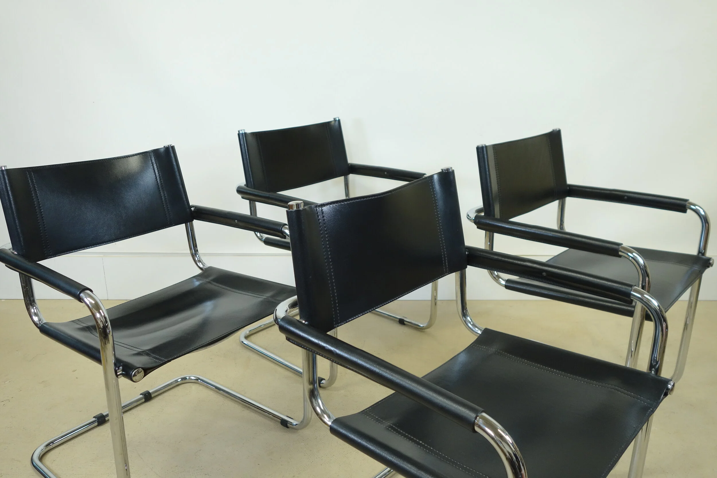 Set of 4 MG5 Chairs by Marcel Breuer