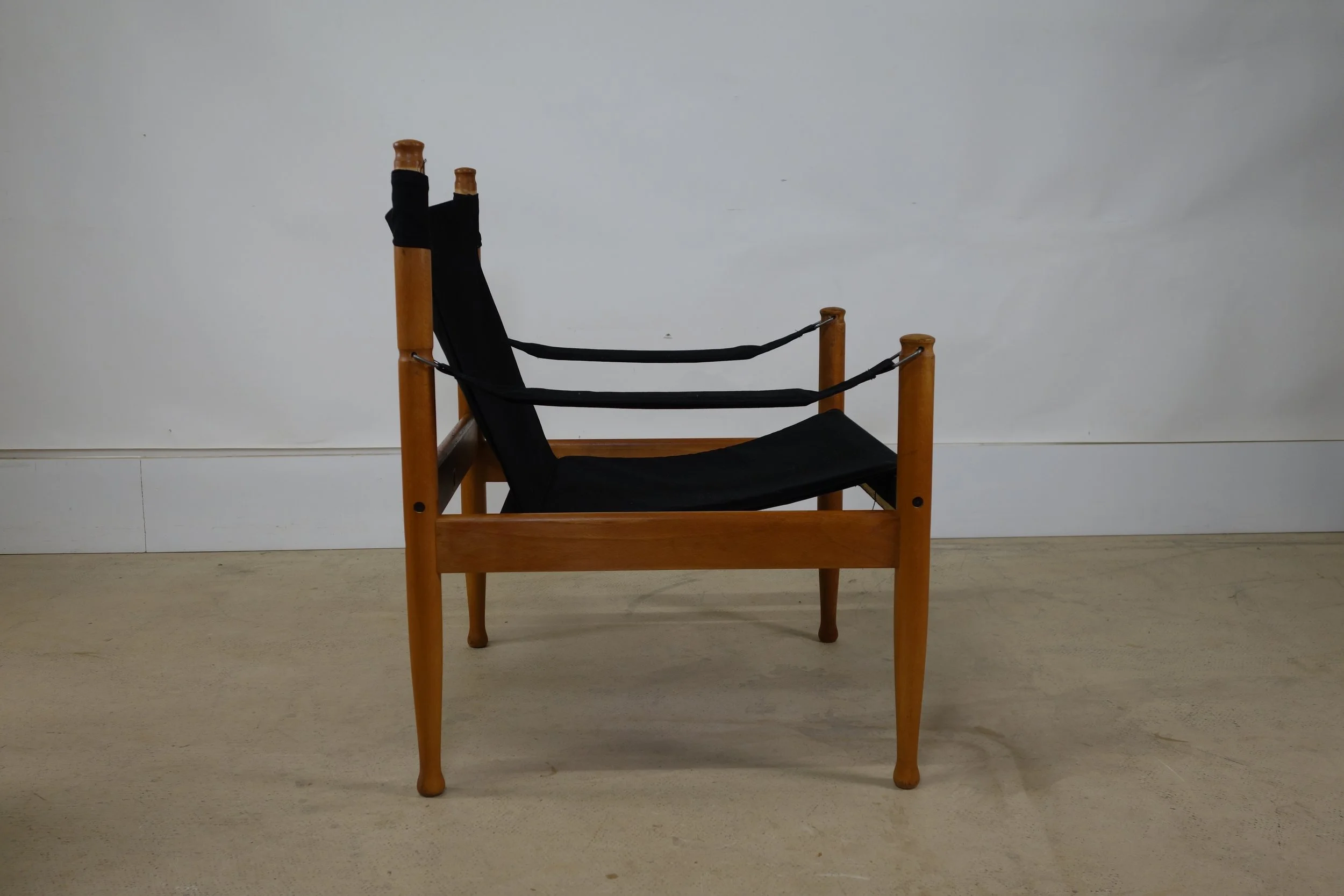 Safari Chair by Erik Wørts for Niels Eilersen. Denmark 1960s
