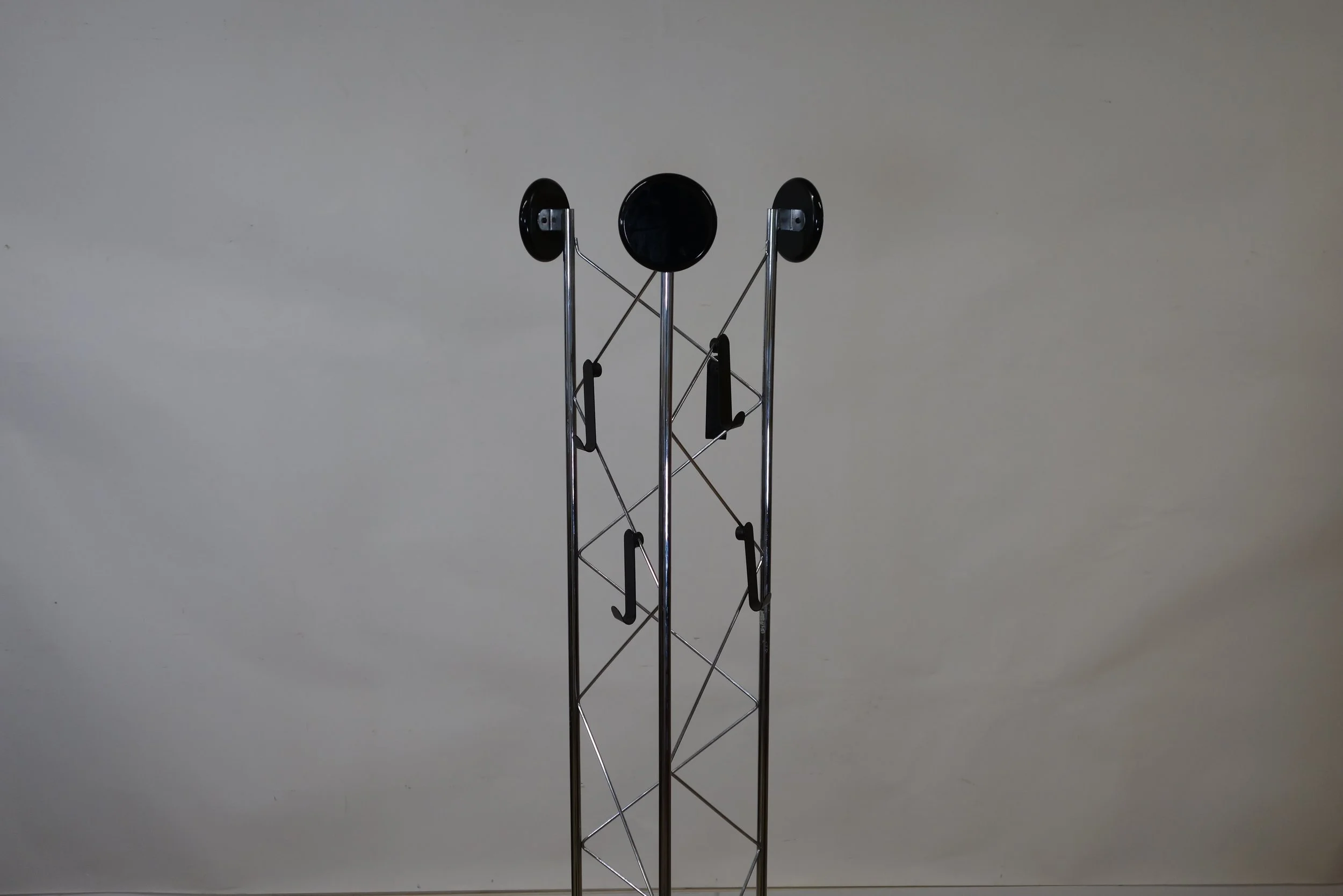 80s Chrome 3 legged Coat stand.