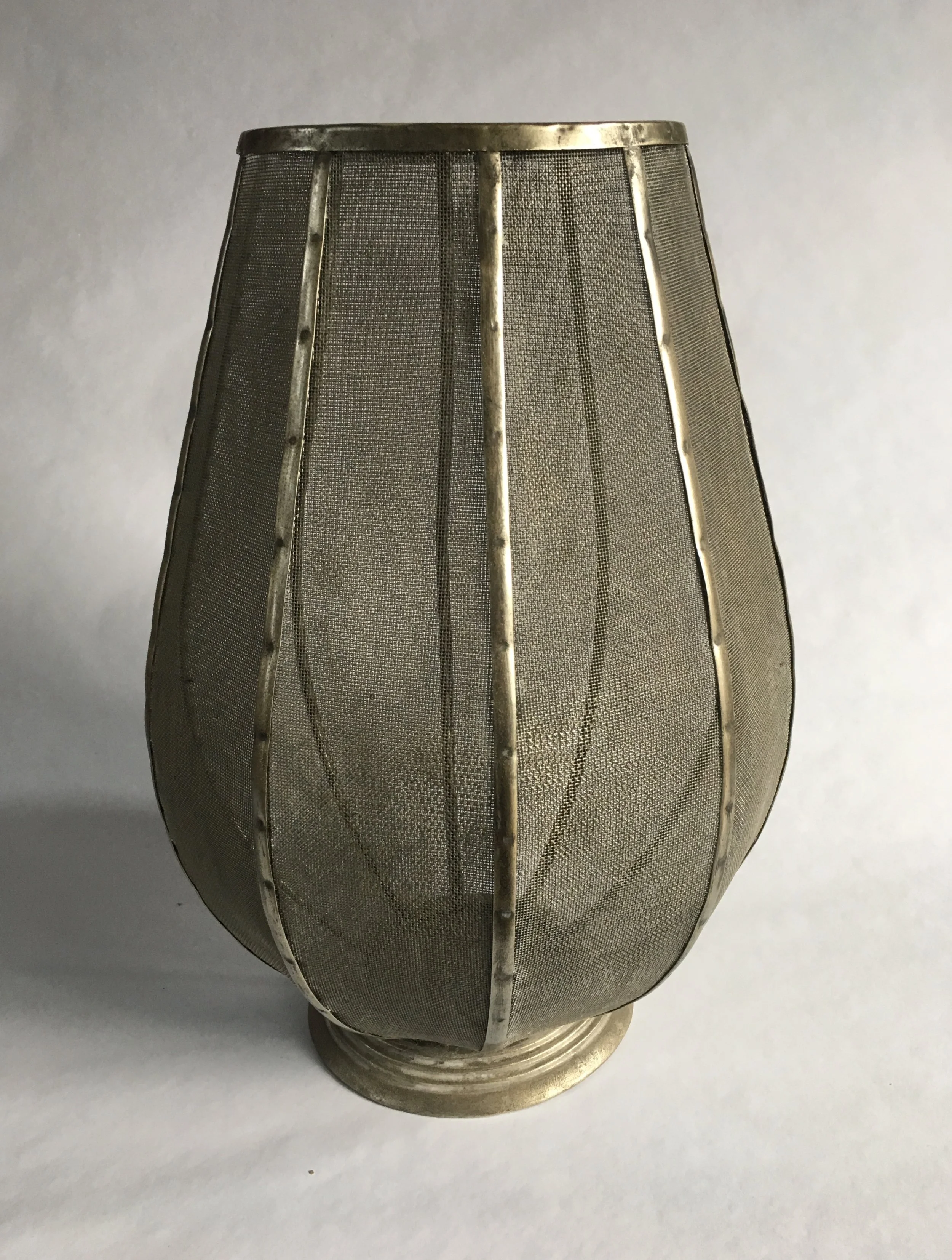 Metallic Screen Vase 