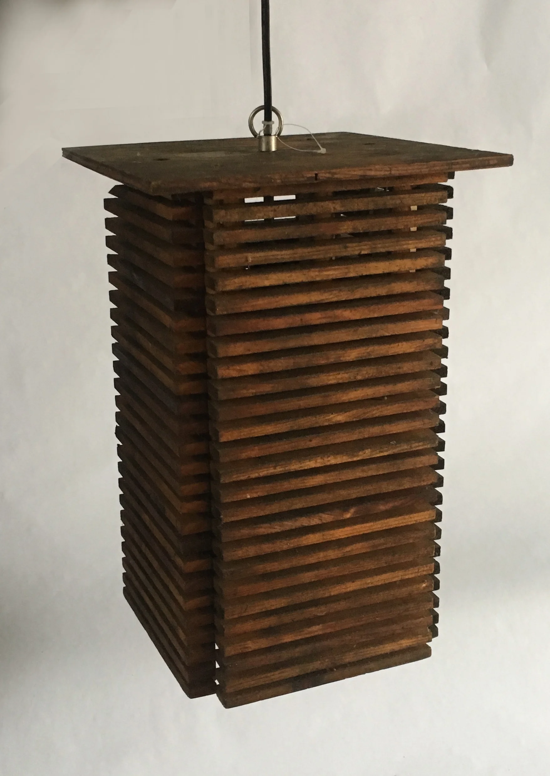 Wood Lantern Pendant Light