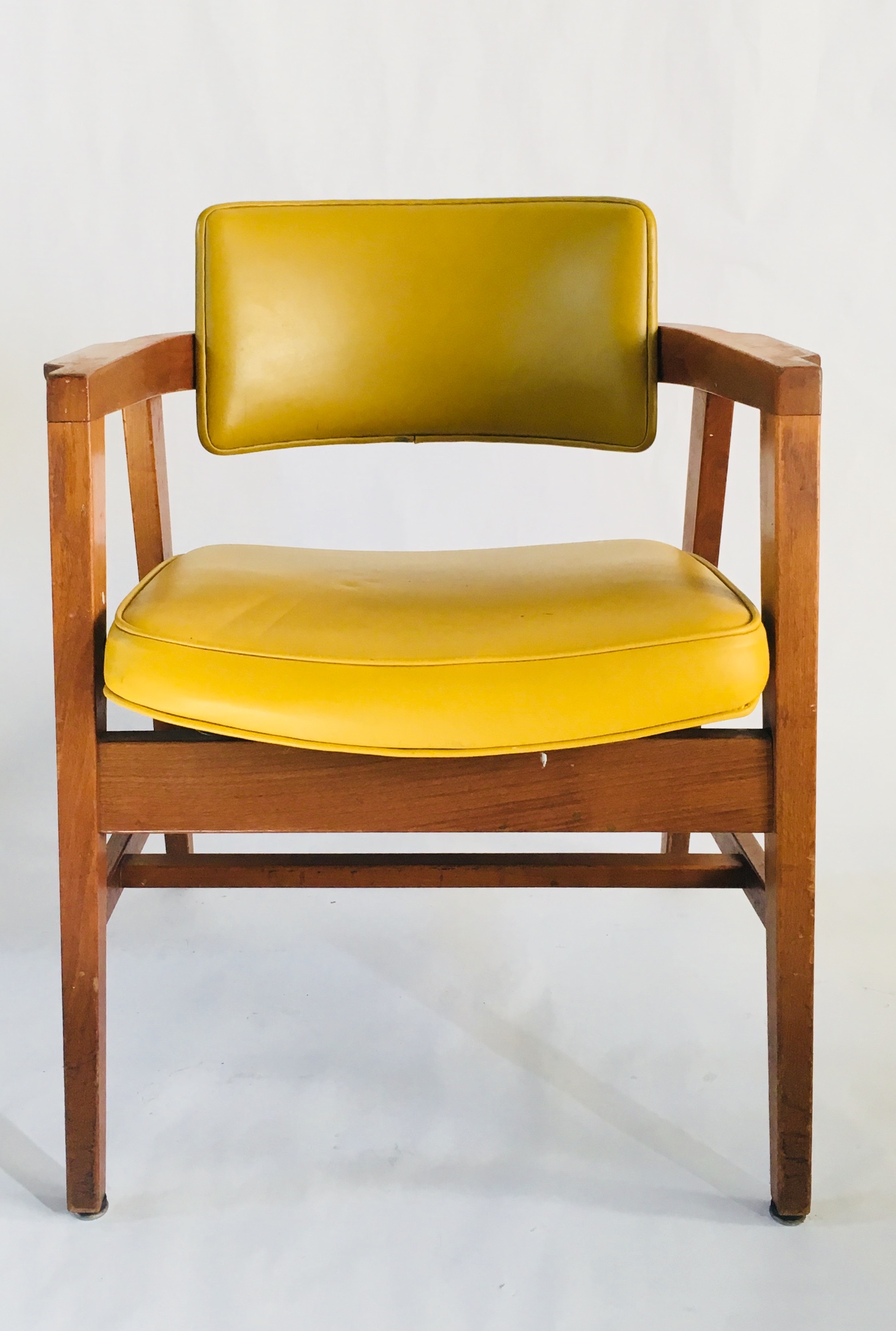 vintage yellow modern arm chairgunlocke chair co  kyla coburn designs   commercial restaurant hospitality