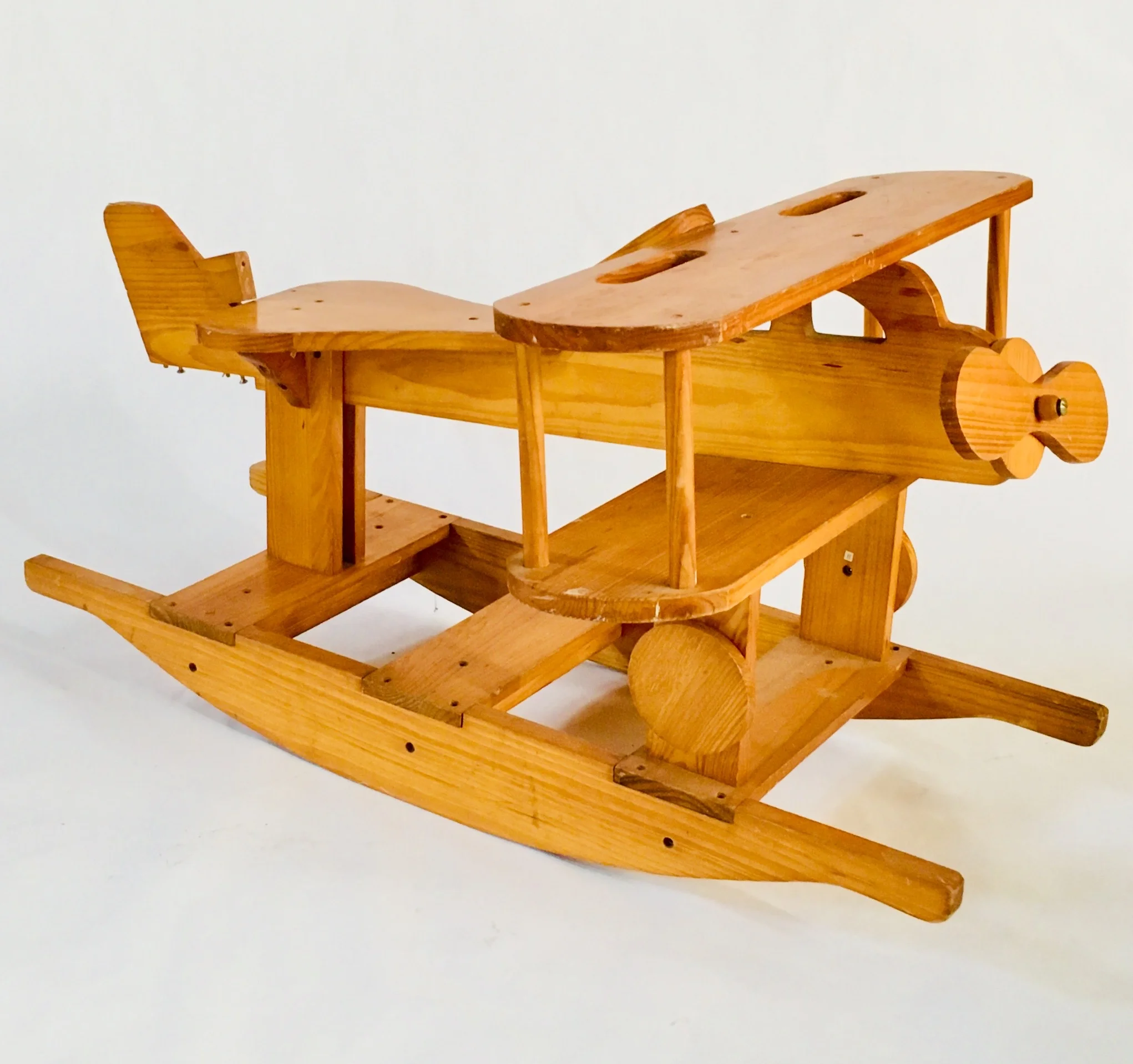 wood toy airplane