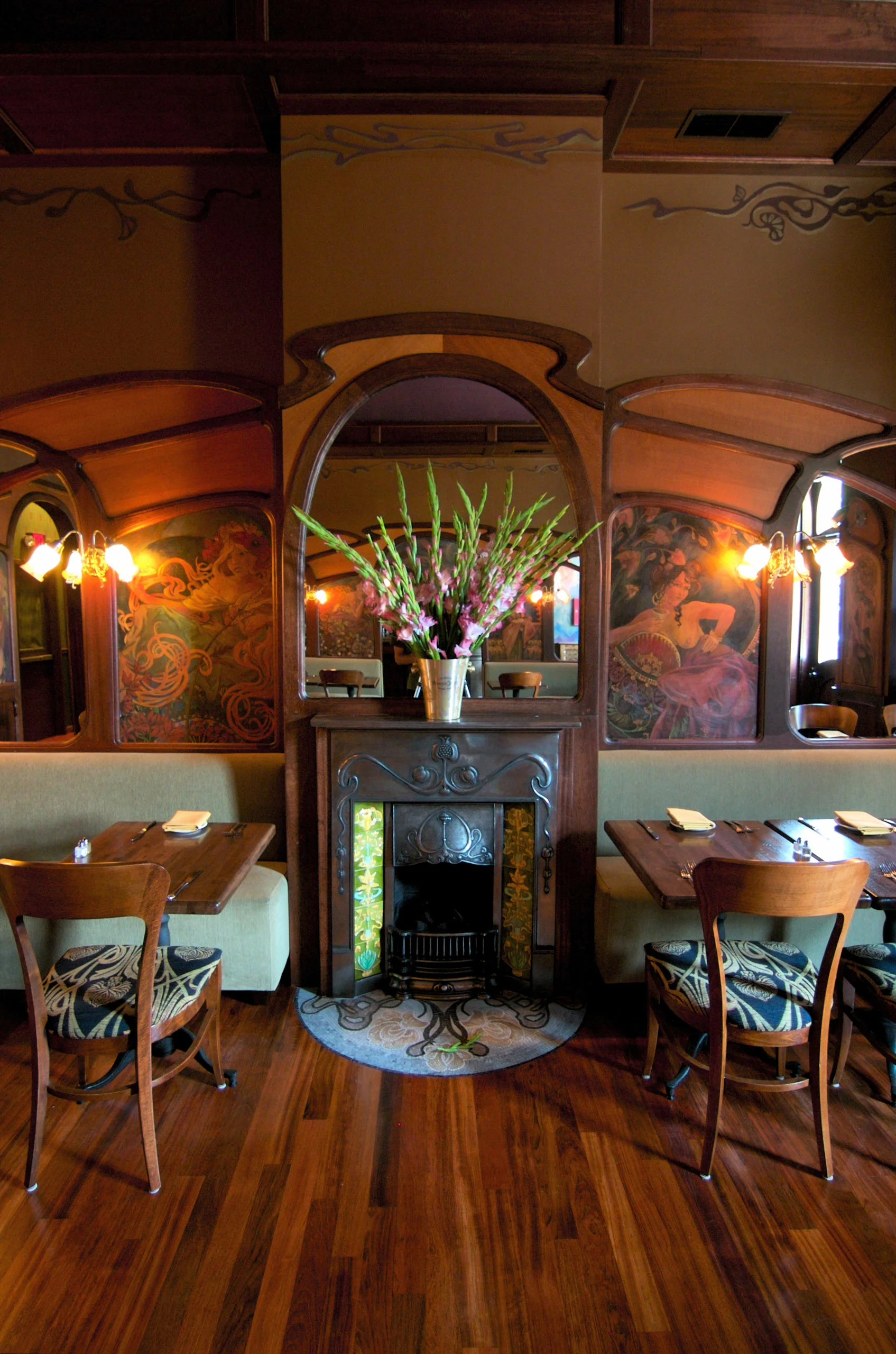 Loie Fuller Restaurant Art Nouveau Kyla Coburn Designs Commercial