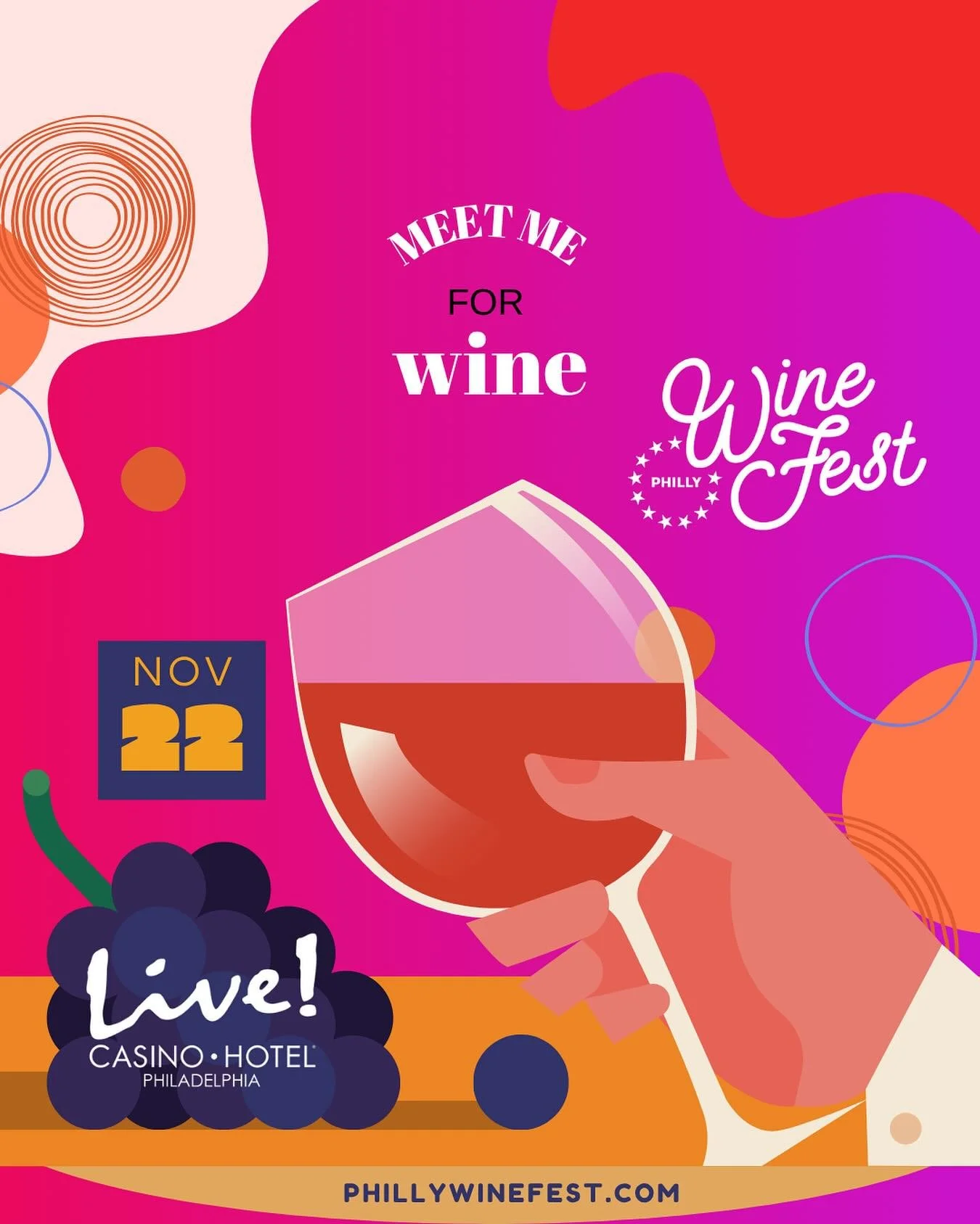 Who are you bringing to Philly Wine Fest?

Taste 50+ wines, spirits, and more
Made for enjoying with friends ✨ @ your wine crew 🥂🎉

Limited # of Tickets Left @&nbsp;PhillyWineFest.com
