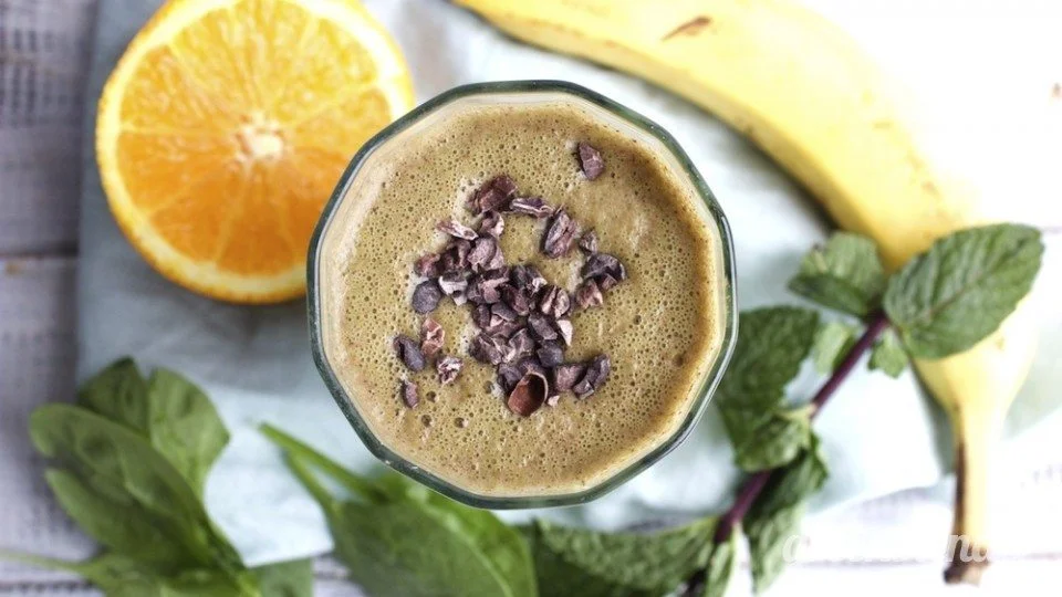 Spinach & cacao smoothie
