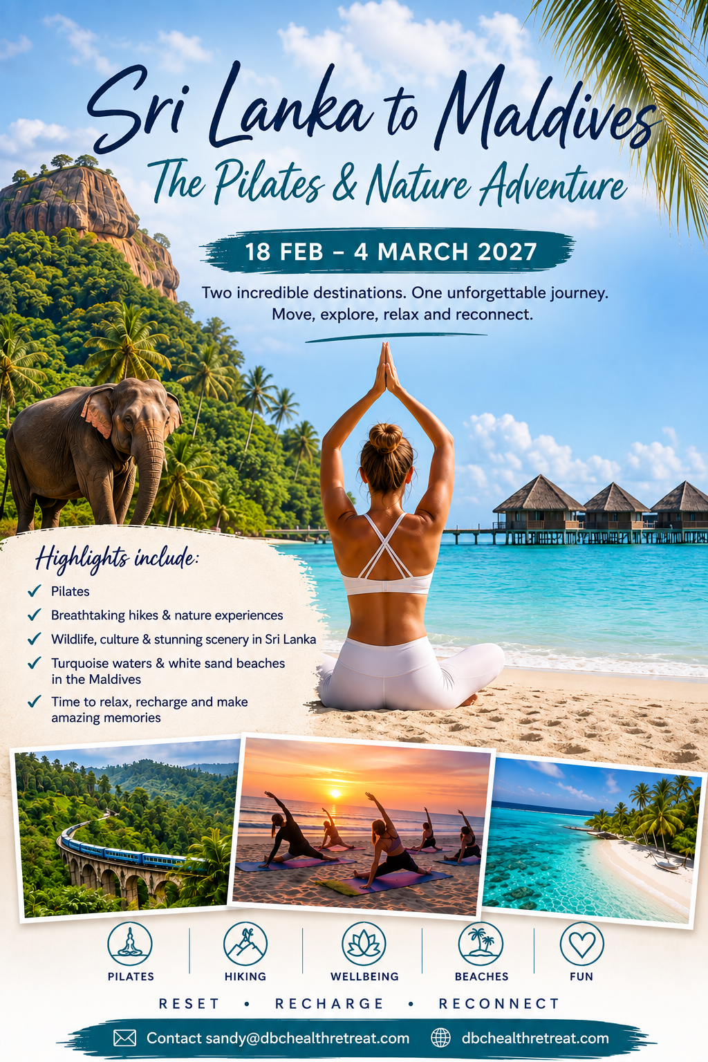Sri Lanka to Maldives: The Pilates & Nature Adventure