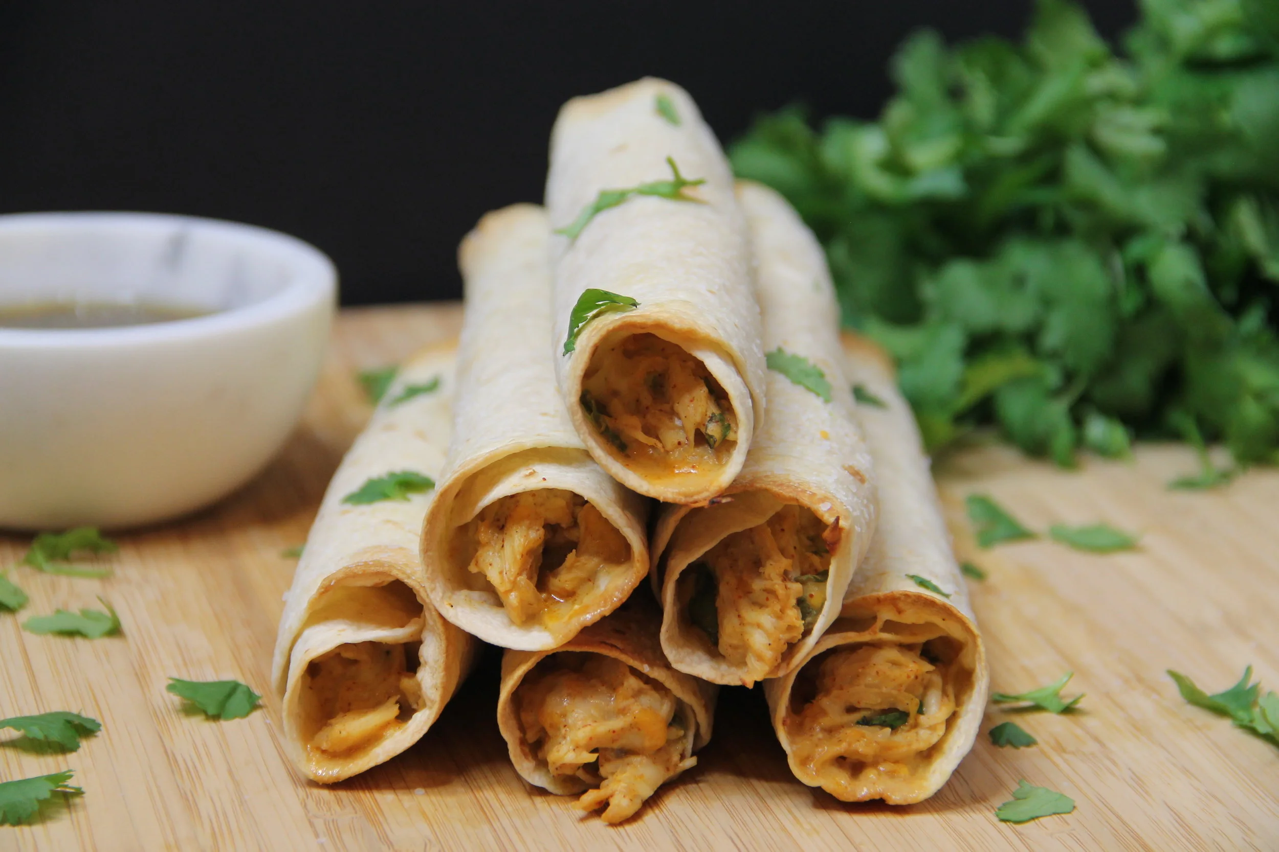 Baked Creamy Chicken Taquitos