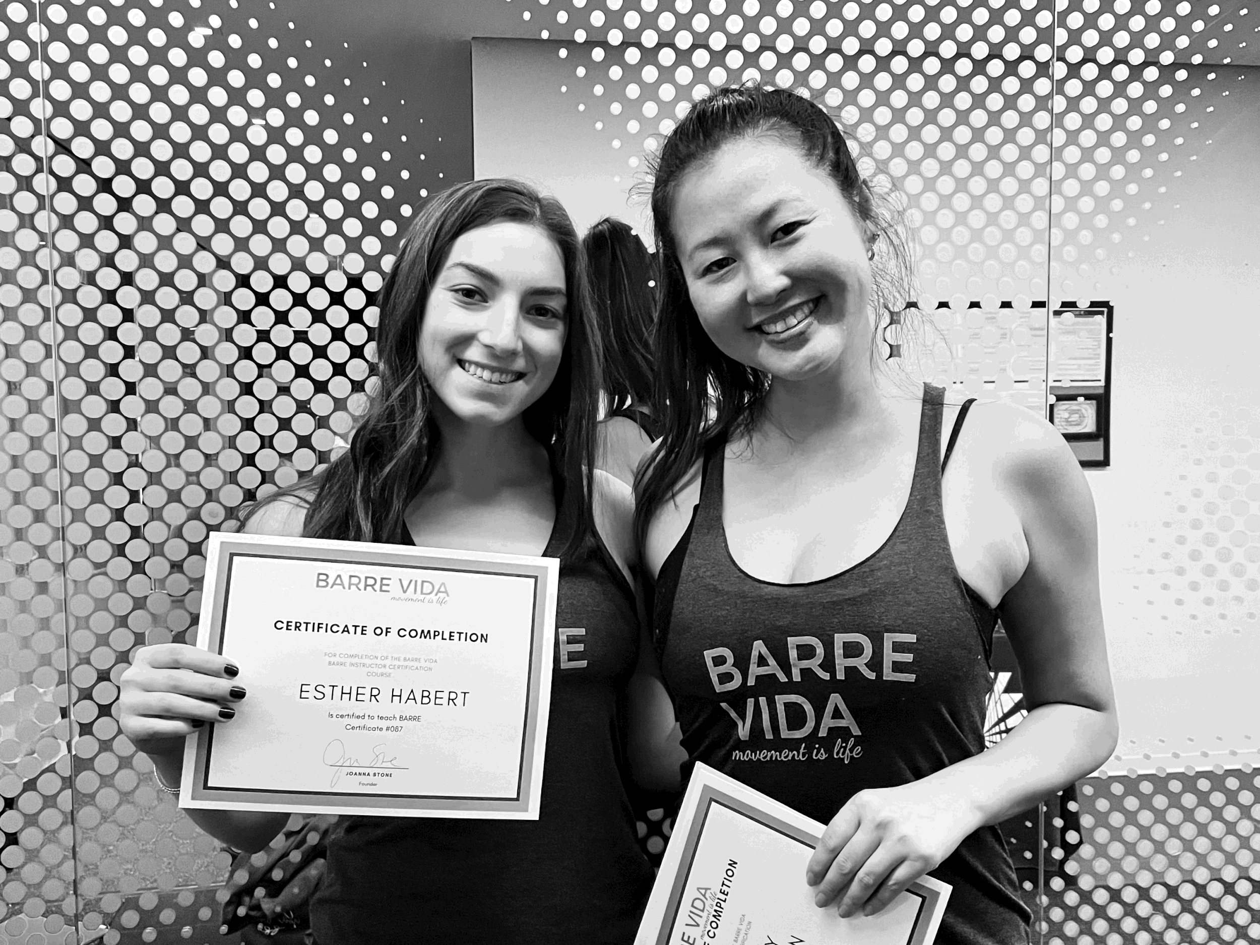 Two Barre Vida Certification Trainings