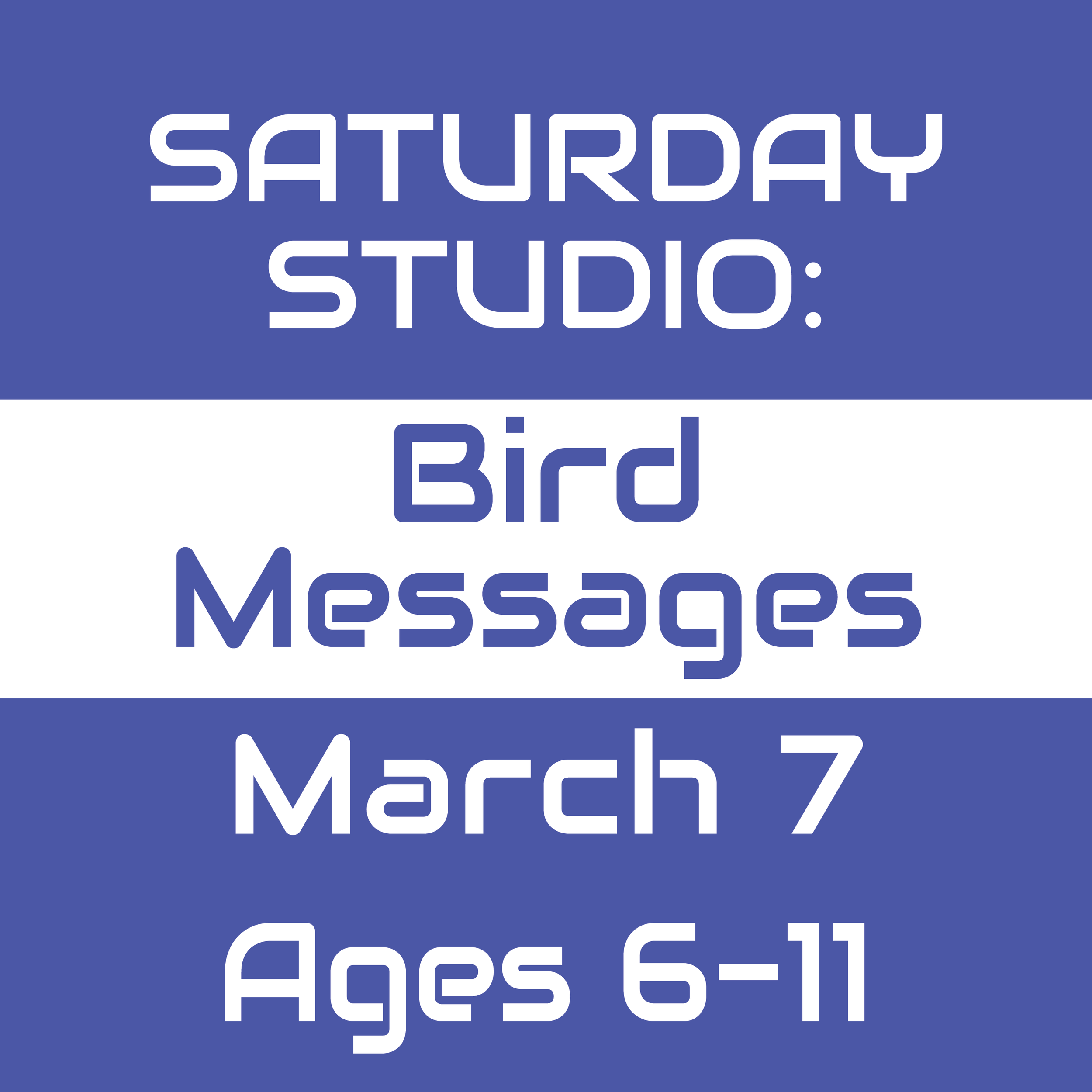 Saturday Studio: Bird Messages