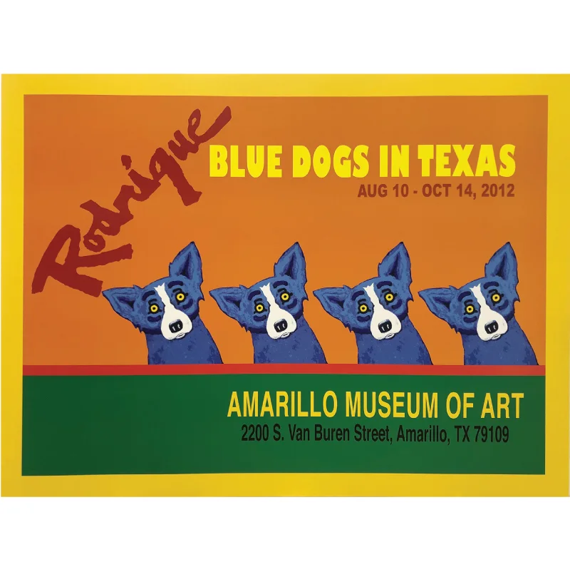 Blue Dog Exhibition Poster