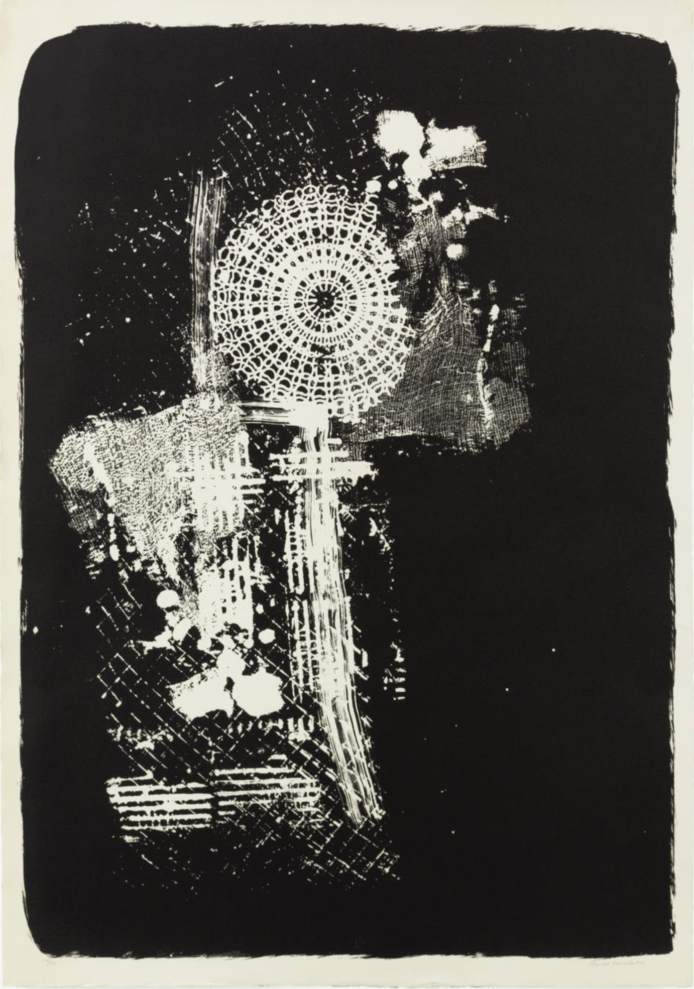 LOUISE NEVELSON Untitled 1963 One-color lithograph 34 x 23 1/2 inches Museum purchase with funds from the AMoA Alliance