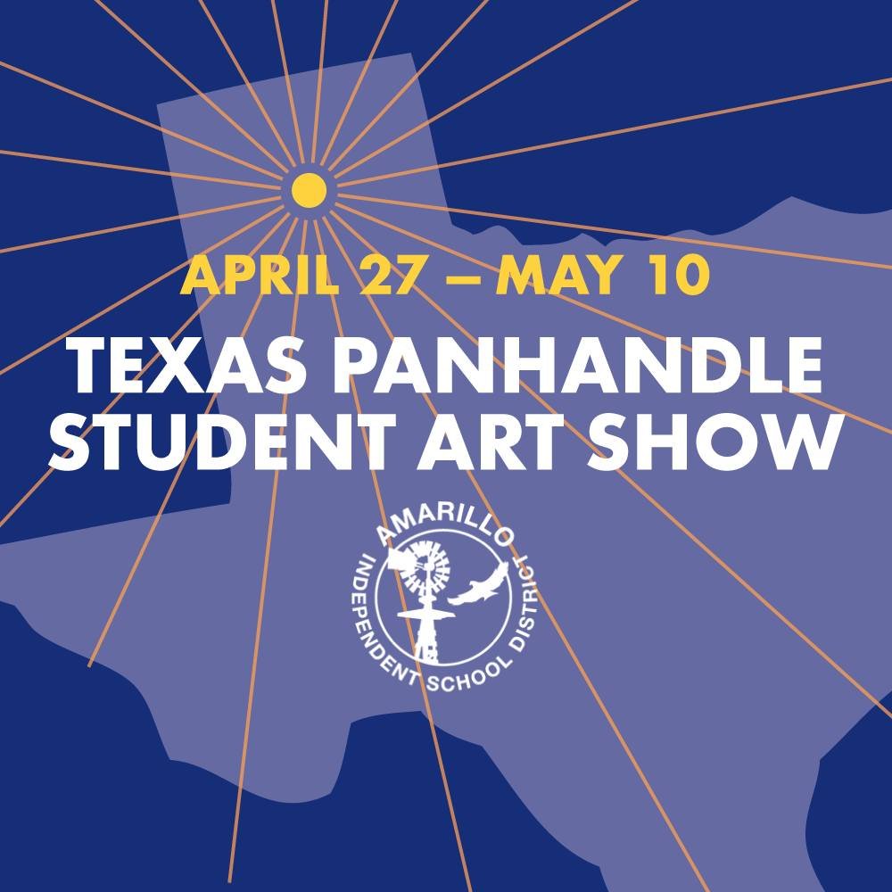 Looking for a fun and creative way to spend your weekend? Come check out the Texas Panhandle Student Art Show featuring works from talented students across the Panhandle area. Museum weekend hours are Saturday 11am-5pm and Sunday 1pm-5pm.
