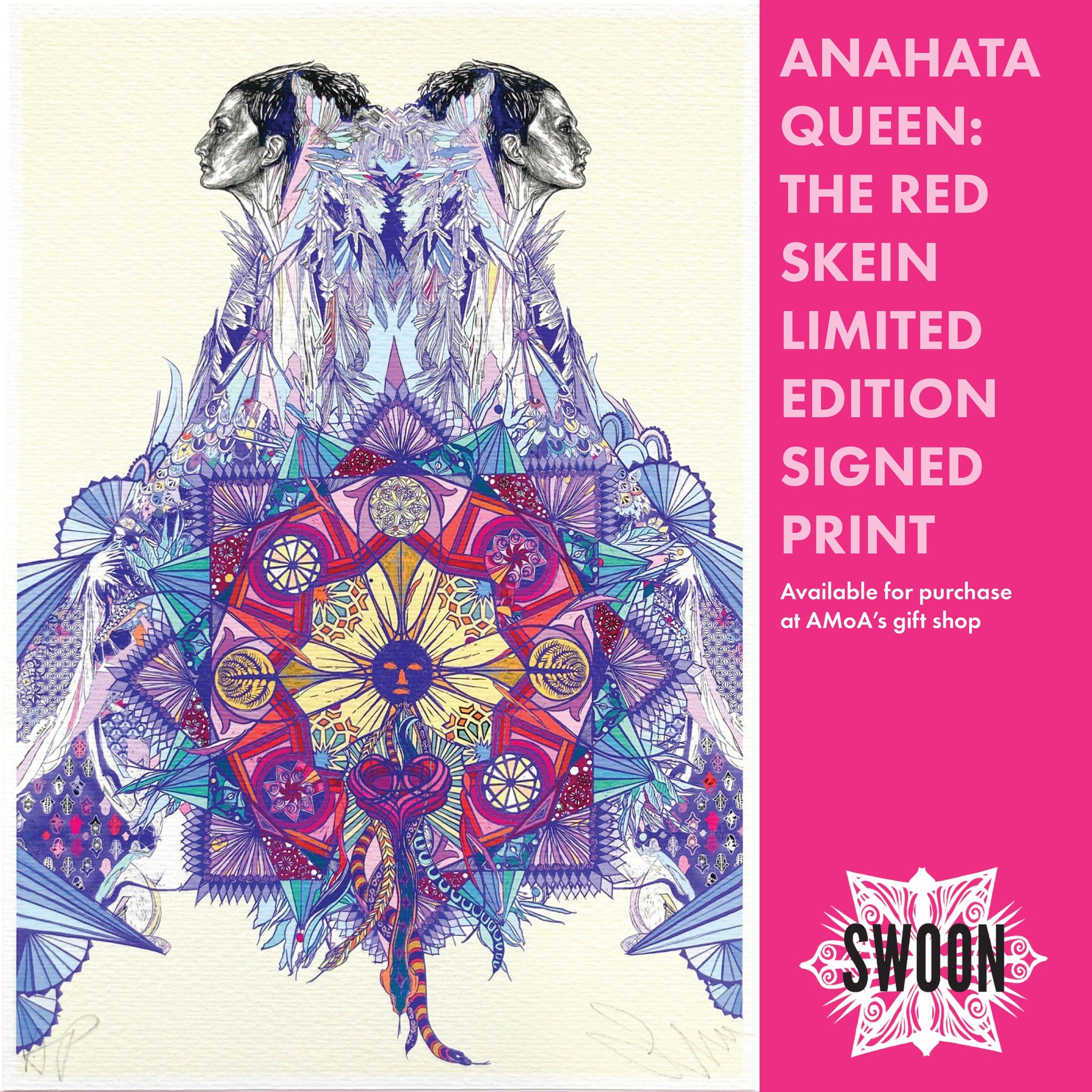 Anahata Queen: The Red Skein LIMITED EDITION SIGNED PRINT is now available for purchase at AMoA's gift shop!