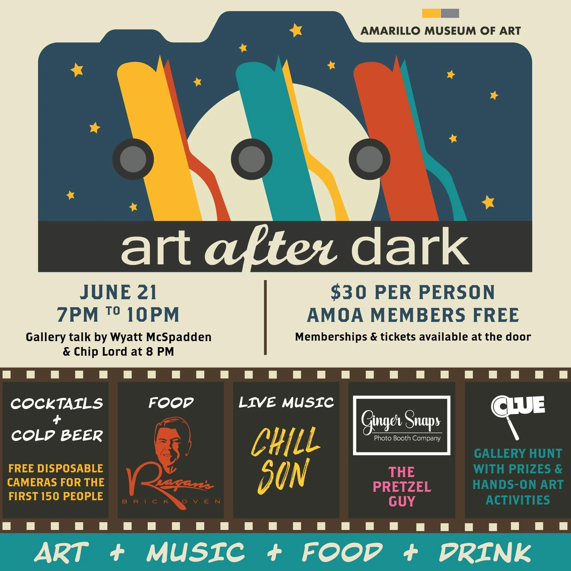 artafterdark is a week away! Now in its ninth year, artafterdark is a unique event that incorporates art + music + food + drinks as a fresh way to explore all facets of the exhibitions on view. Hands on art activities and gallery hunts further enhanc