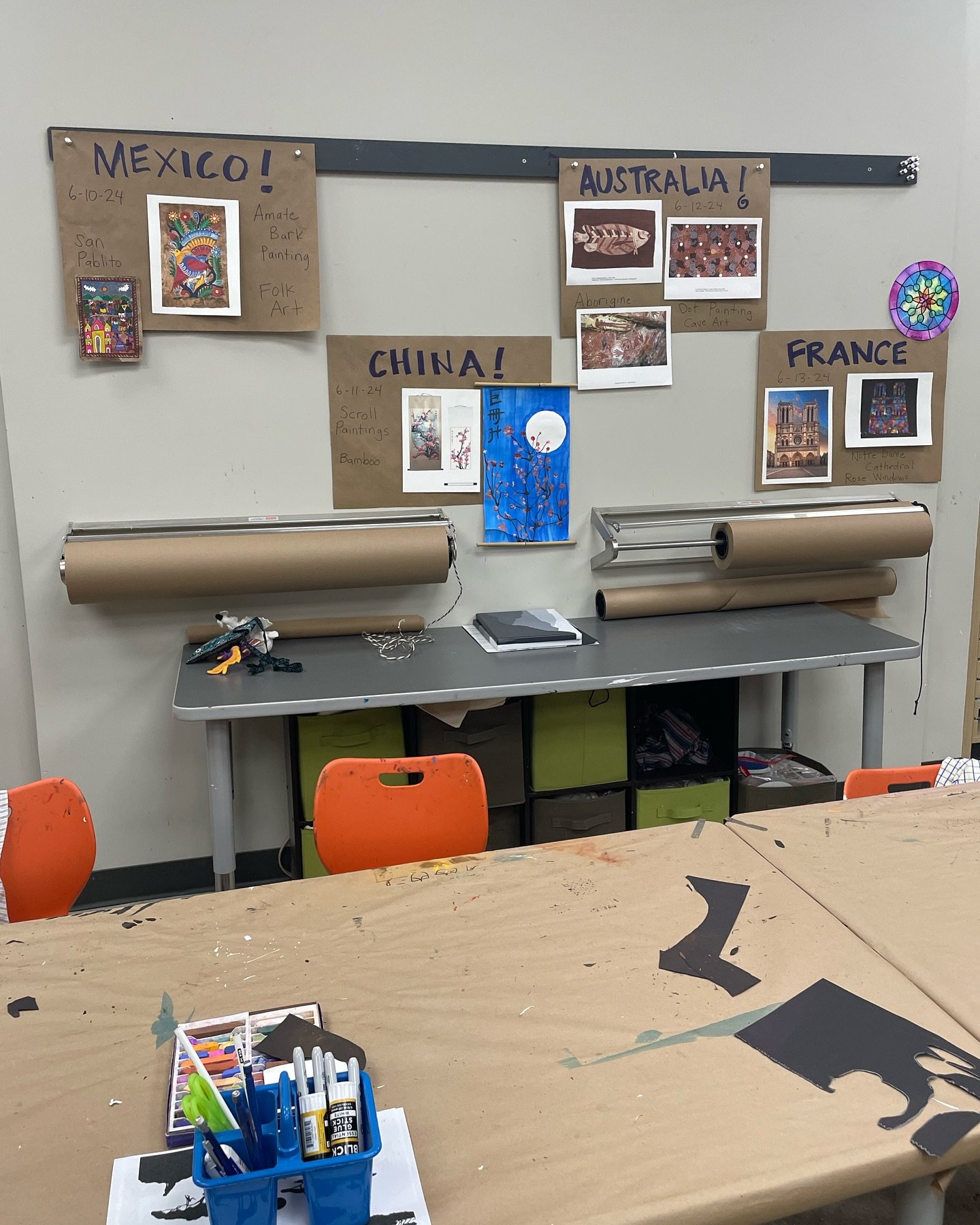 That&rsquo;s a wrap on this week&rsquo;s Summer Art Camps: Around the World in 5 Days / Drawn to Paint 🎨 🗺️
#amarillomuseumofart #summerartcamp