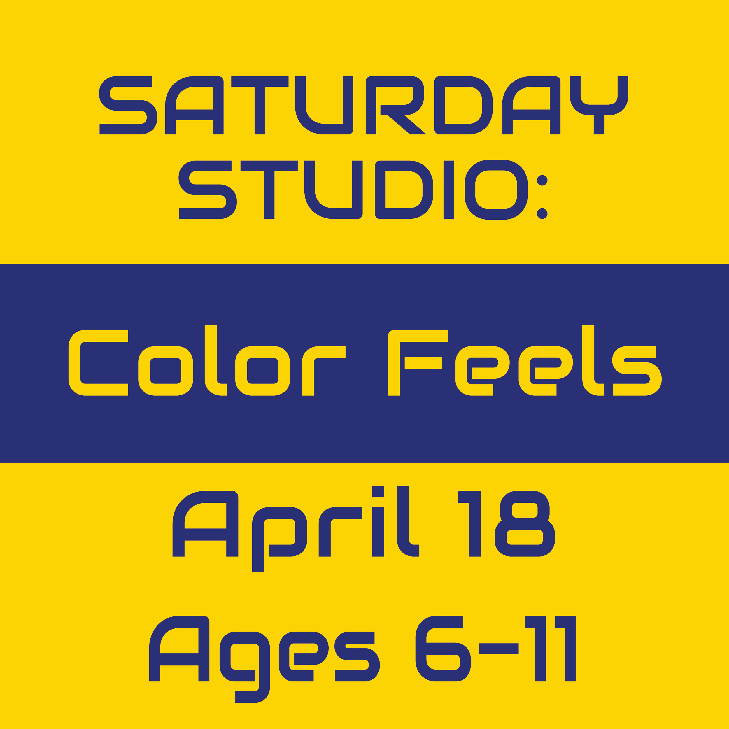 Saturday Studio: Color Feels