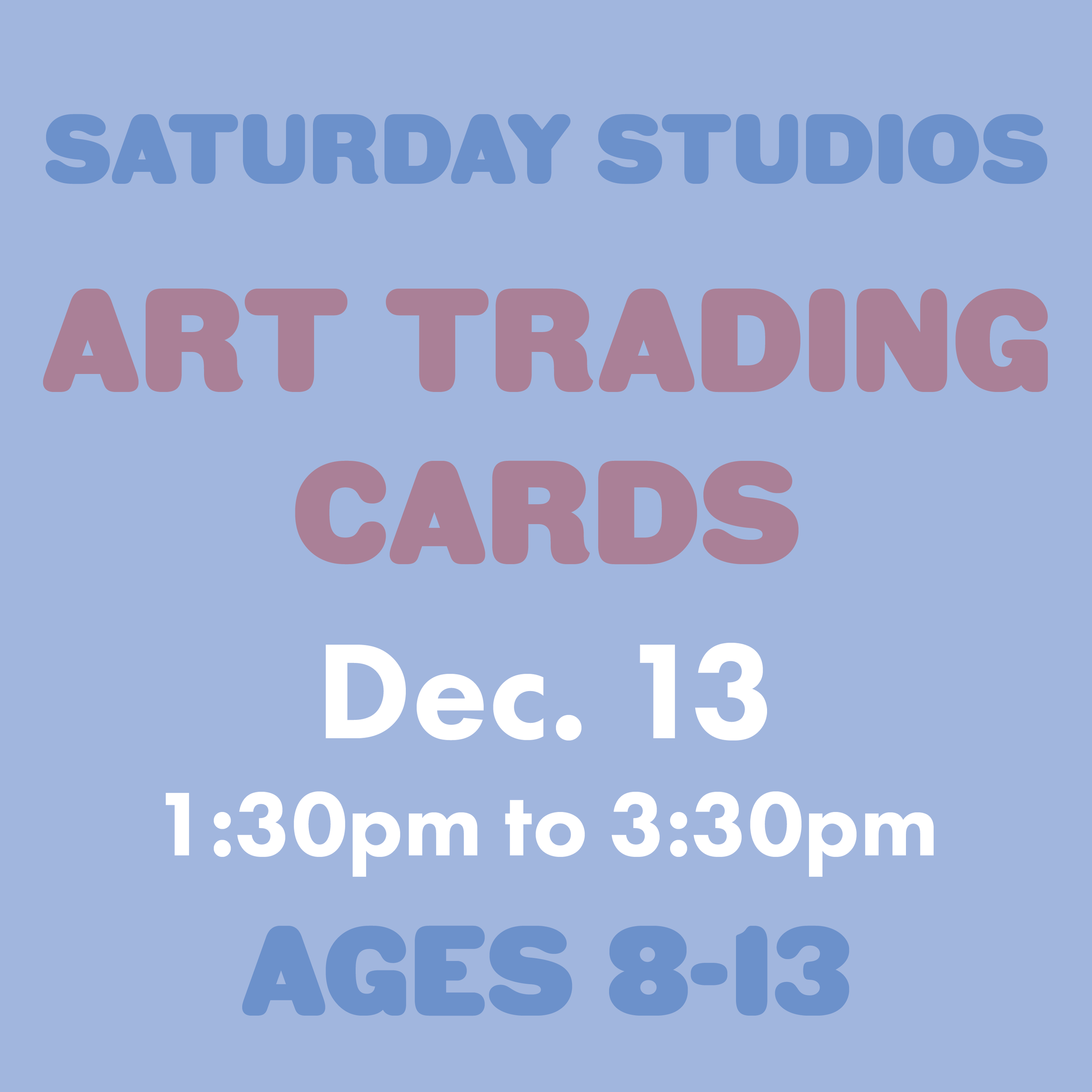 Saturday Studio: Art Trading Cards