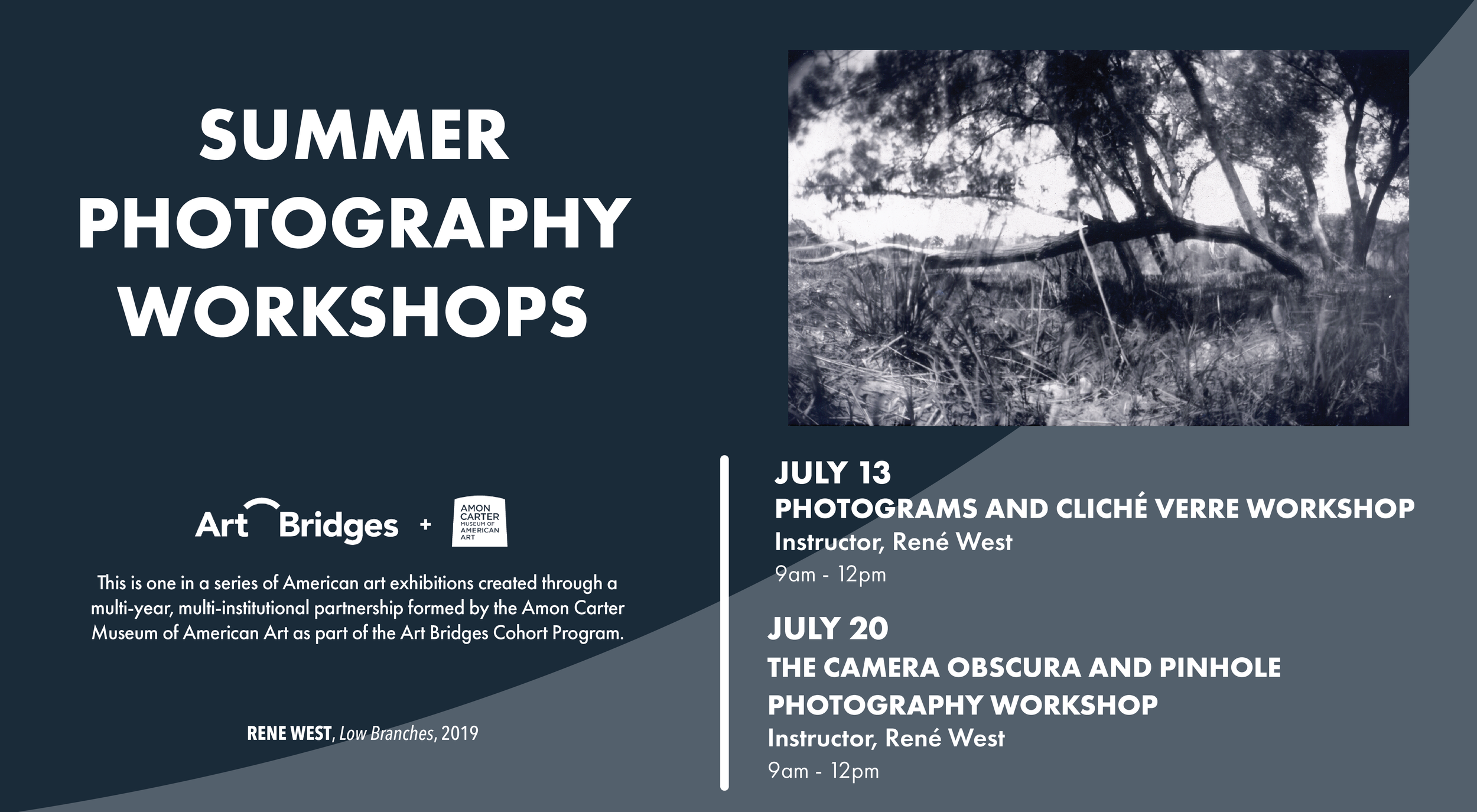 Information for free Summer photography workshops