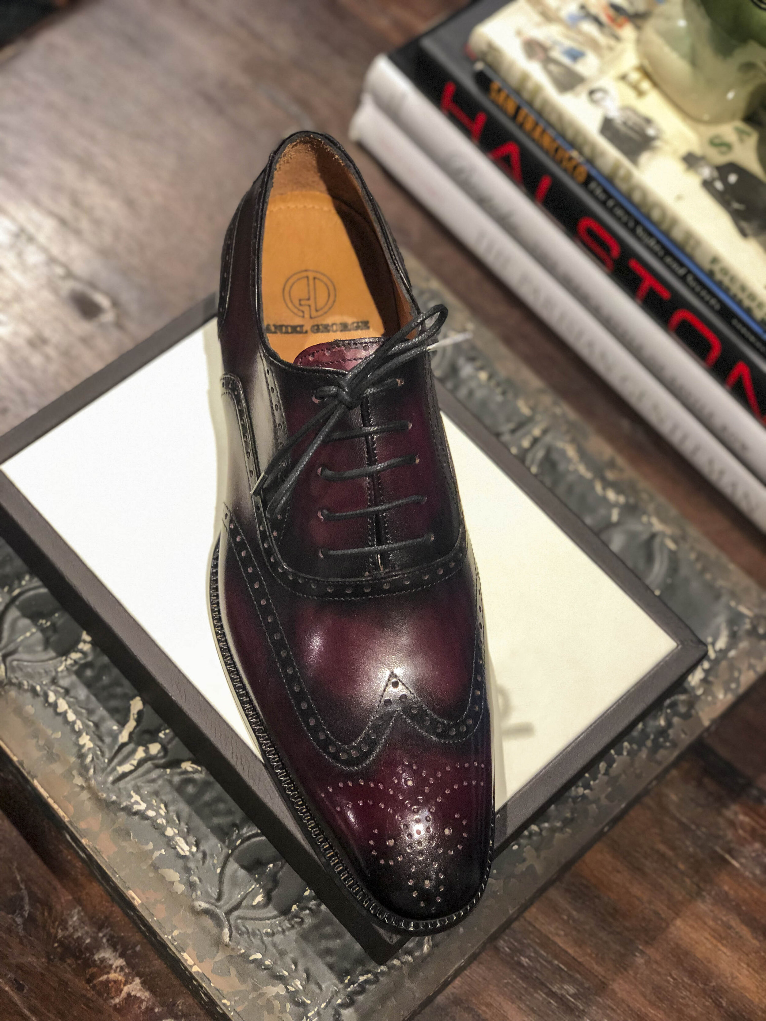 Leather Brogues Fashionable Formal Mens Grooms Shoes Wine Red | Mens  business shoes, Leather shoes men, Dress shoes men