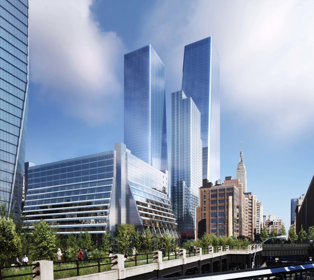 Manhattan West Development. Courtesy of SOM, photo by Millerhare.