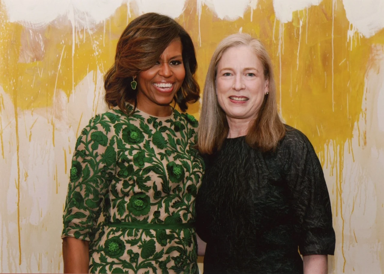 Sylvia with Michelle Obama
