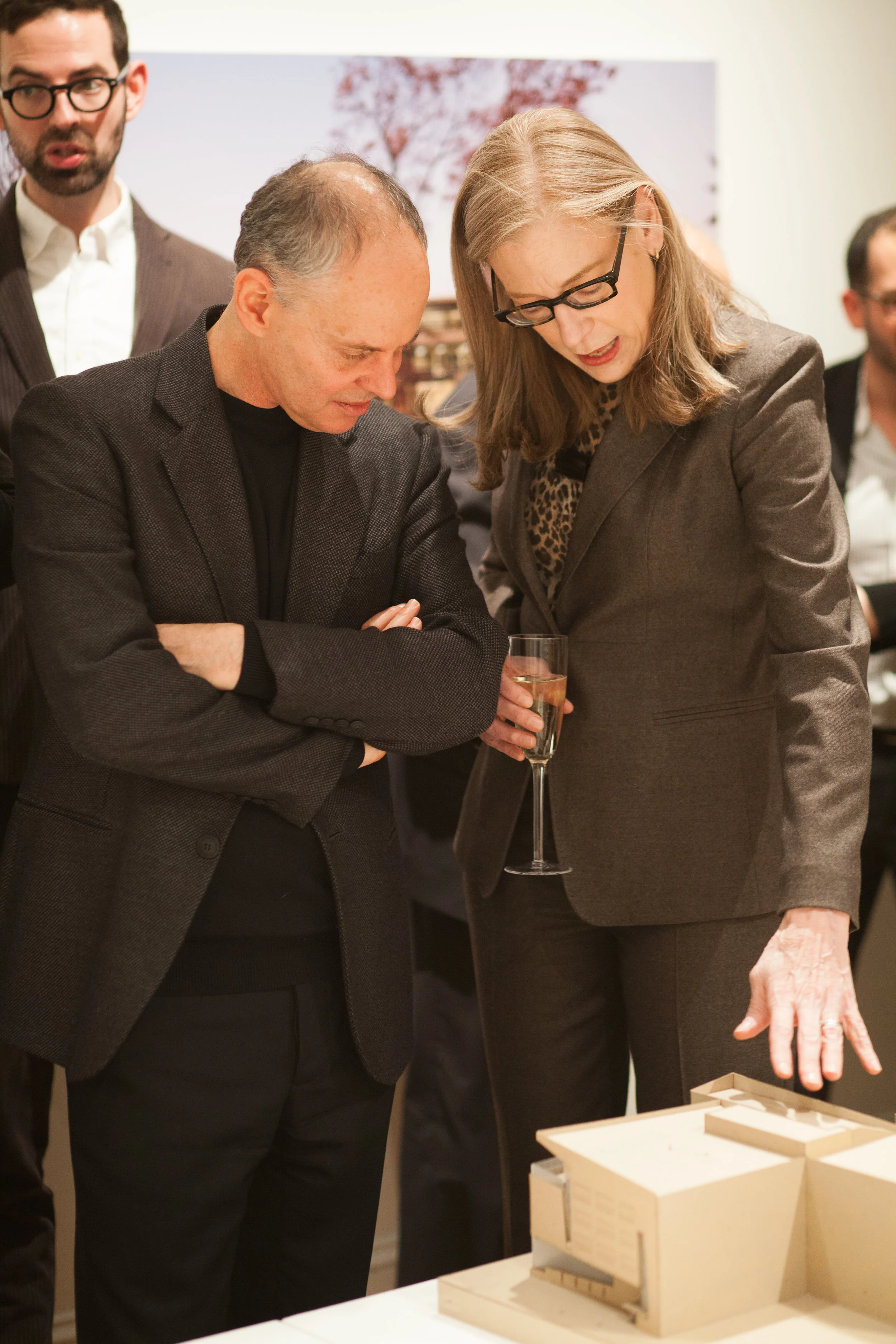 Sylvia with Dean Kent Kleinman for the launch of the firm's monograph at the National Gallery