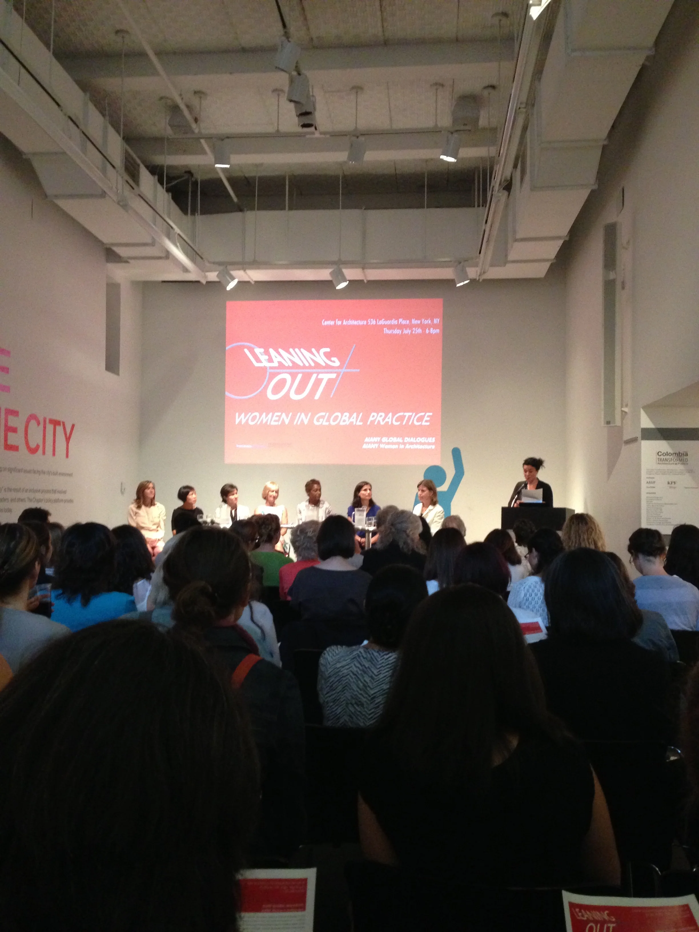 Leaning Out Panel at the AIA.