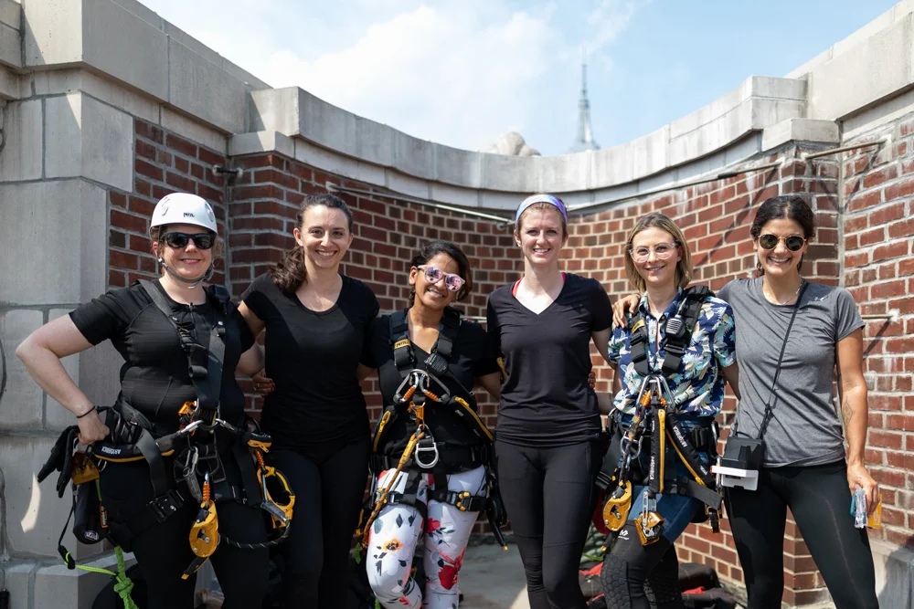 Elyse with her CANY colleagues, photo by Marco Catini.