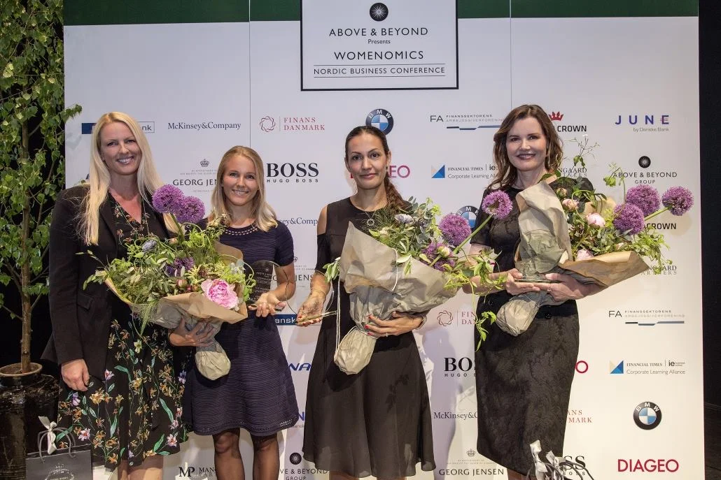Womenomics Award at the Nordic Business Conference with gender equality activist Geena Davis