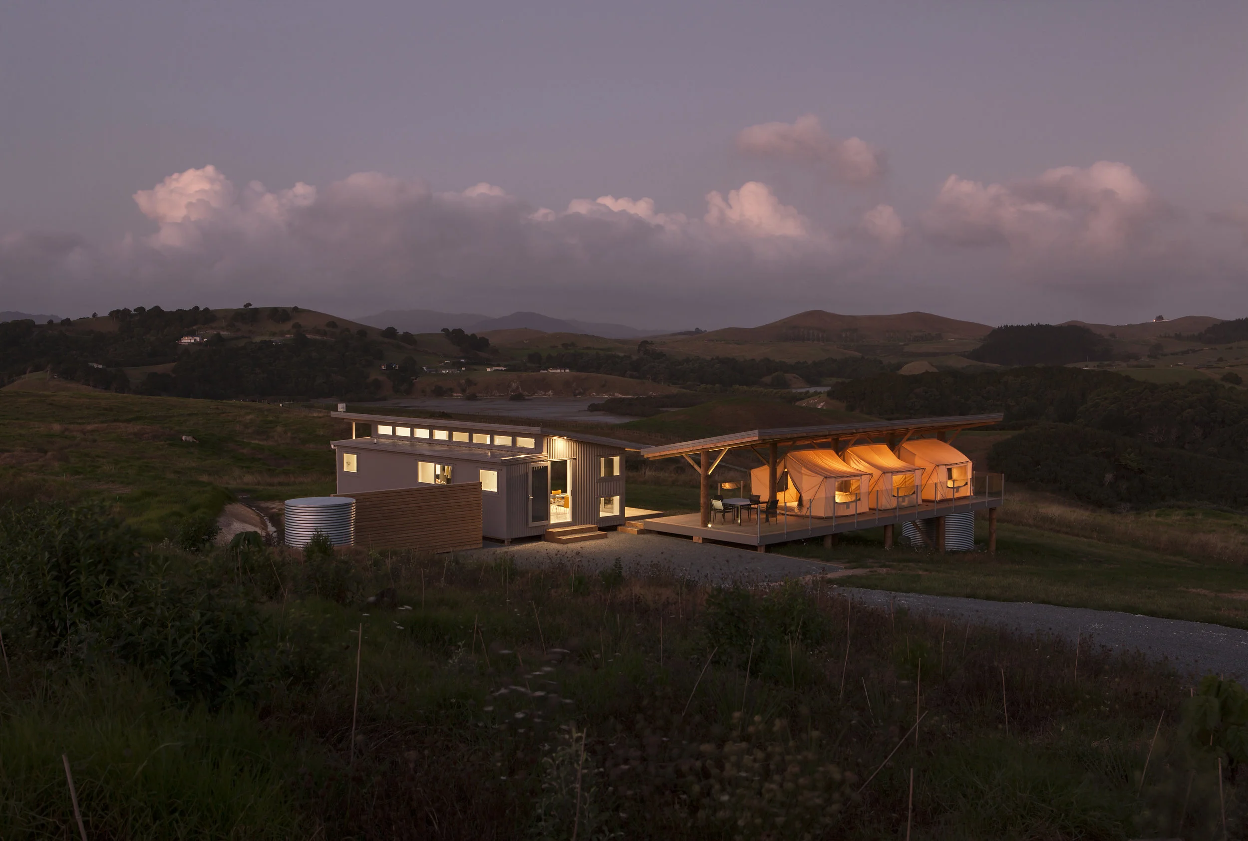 Kaiwaka House, New Zealand, 2016, Exterior. by Deamer Studio.