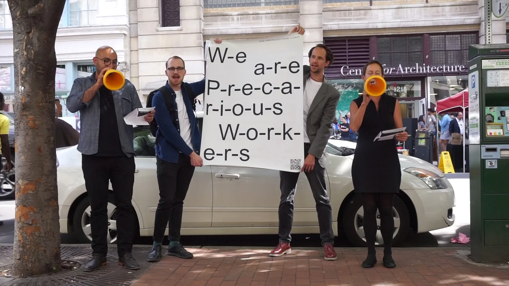 Architecture Lobby protest at the AIA National Convention in Philadelphia, 2016.