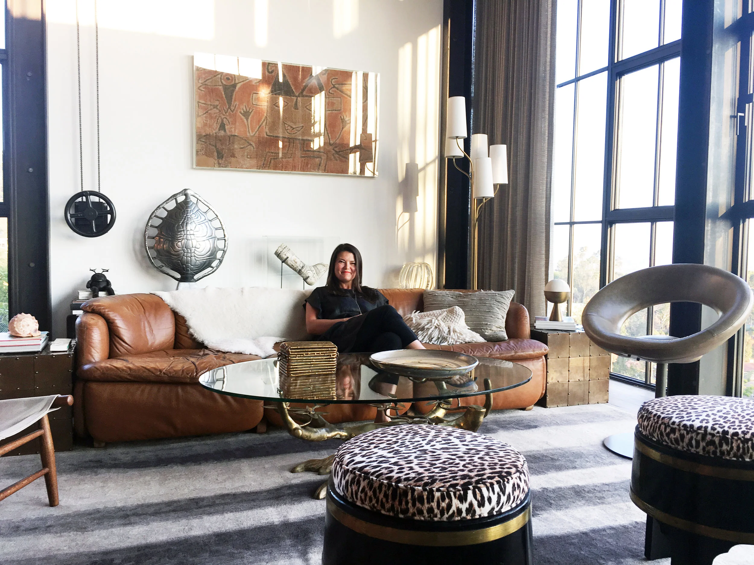 Kristen Becker in the Hollywood Hills Home, 2018. Photo by Saul Becker