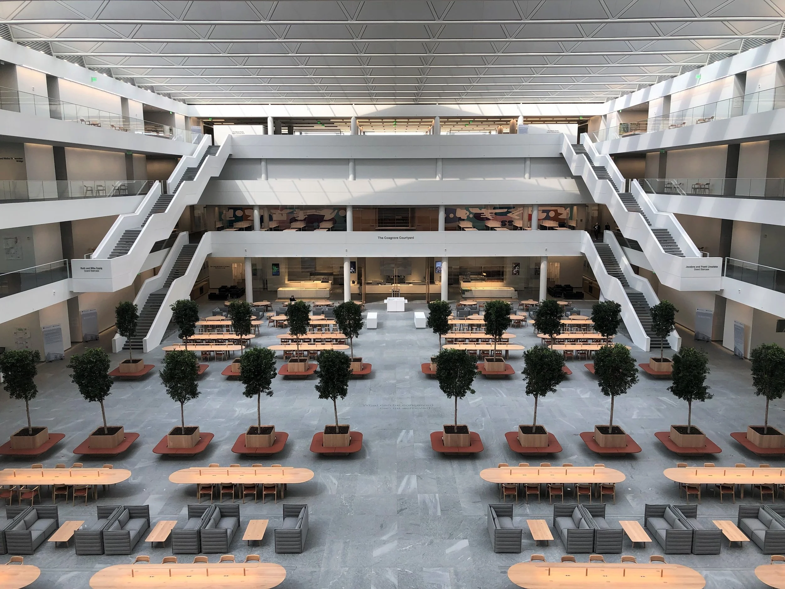 Interior of the Samson Pavilion in Cleveland, Ohio.