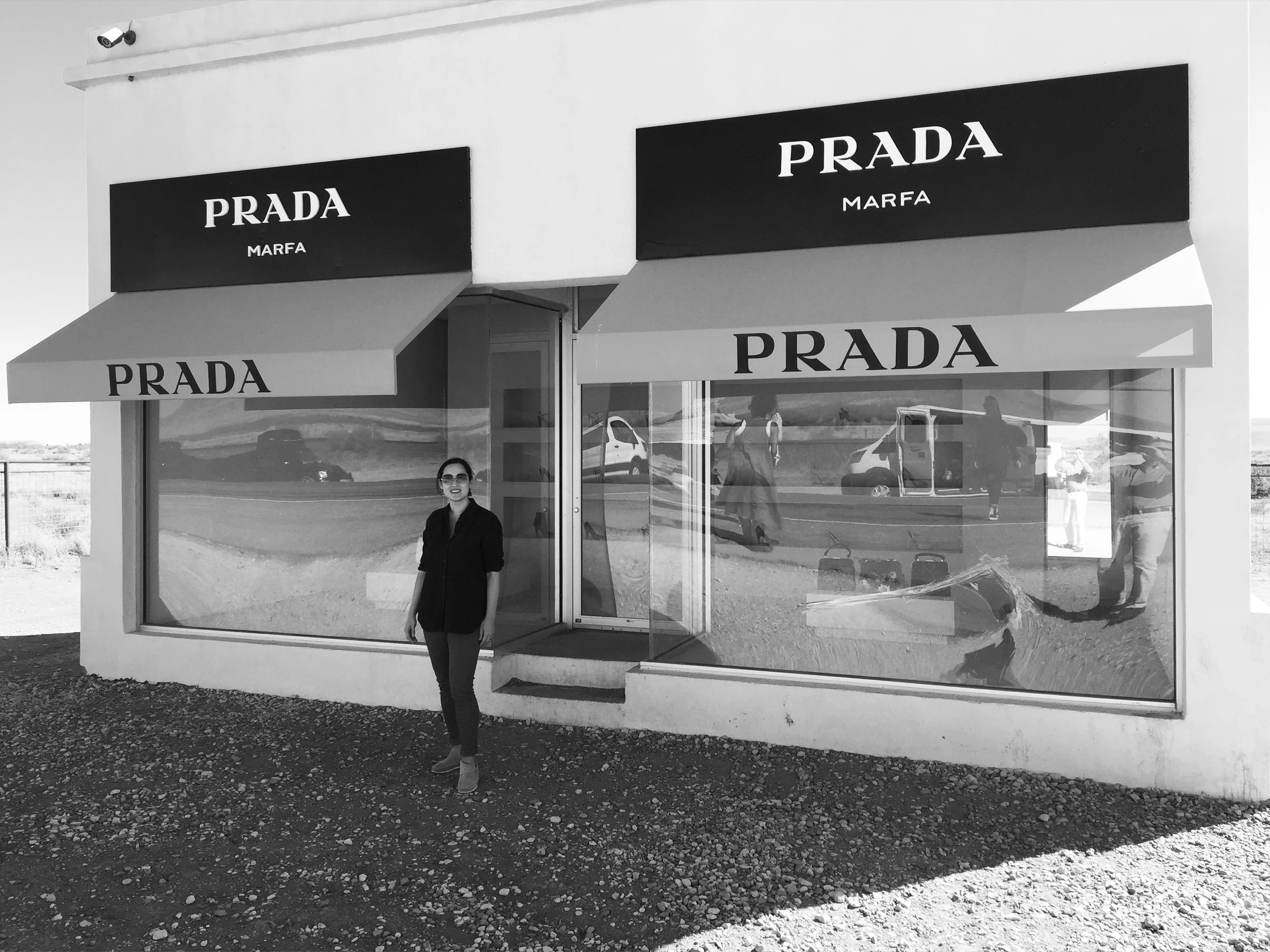 Angie at Prada Marfa.